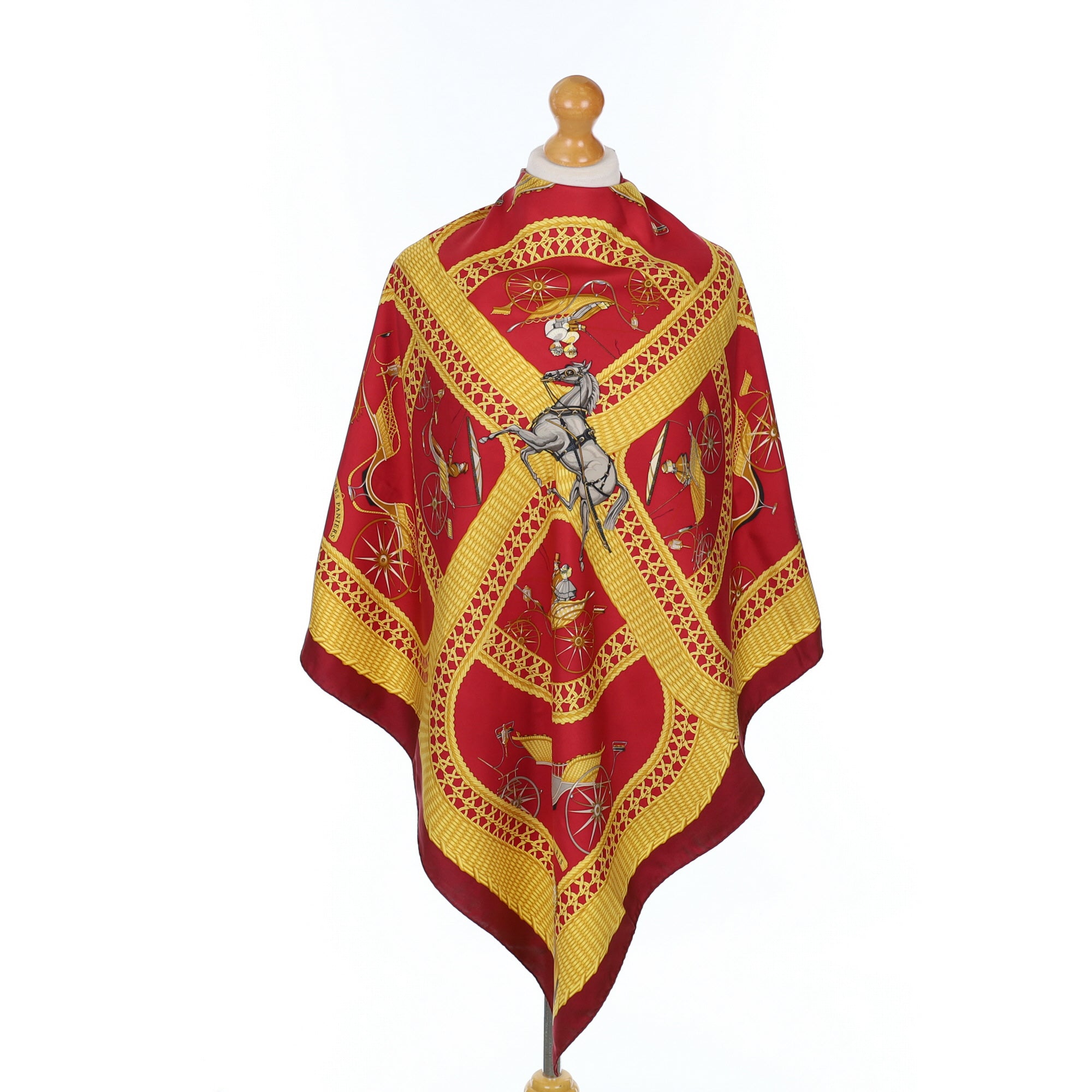 Hermès Voitures Paniers Silk Scarf