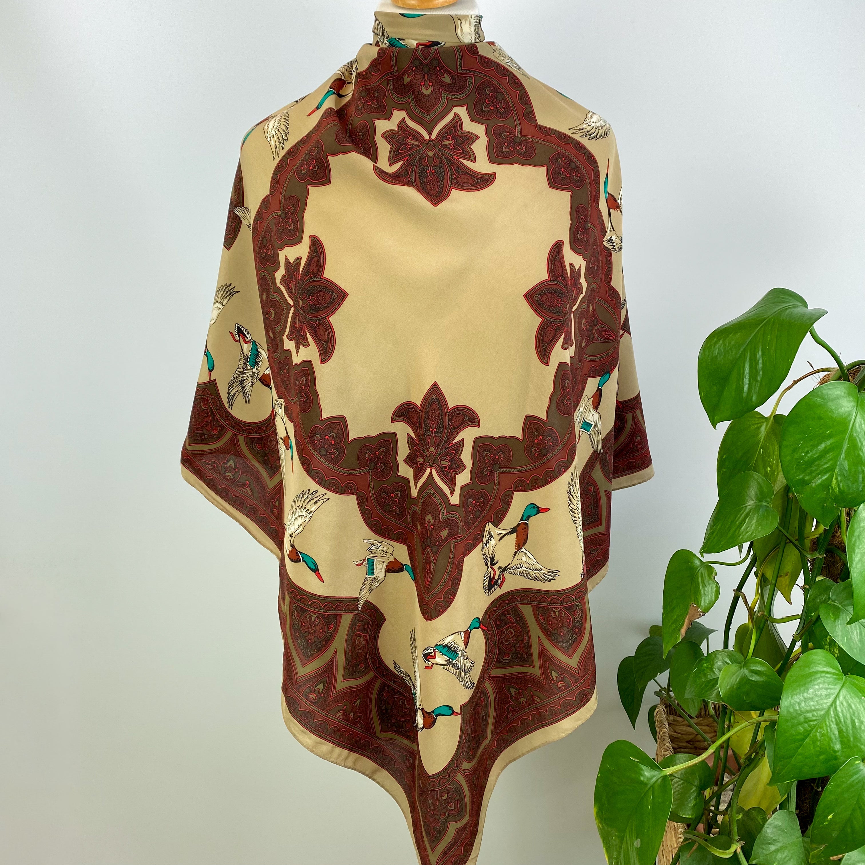 Paisley & Ducks Vintage Silk Scarf