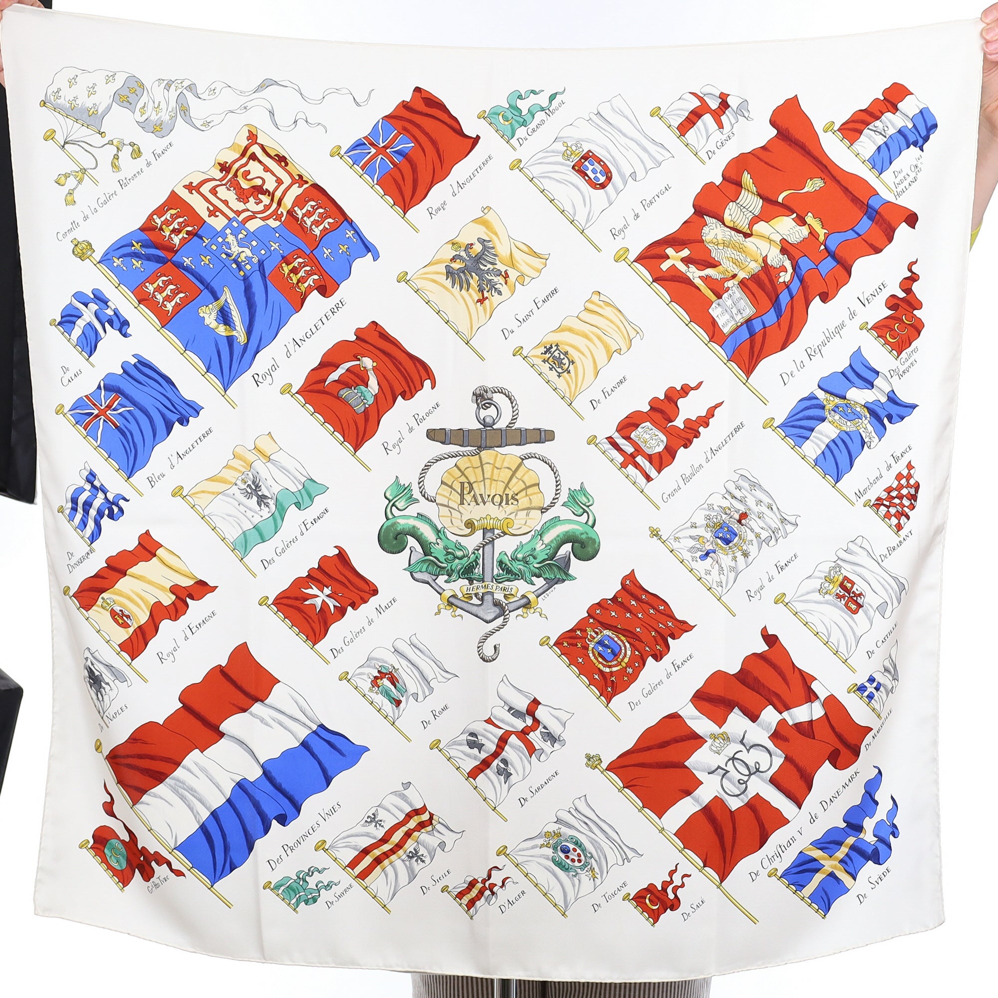 Hermès Pavois Silk Scarf
