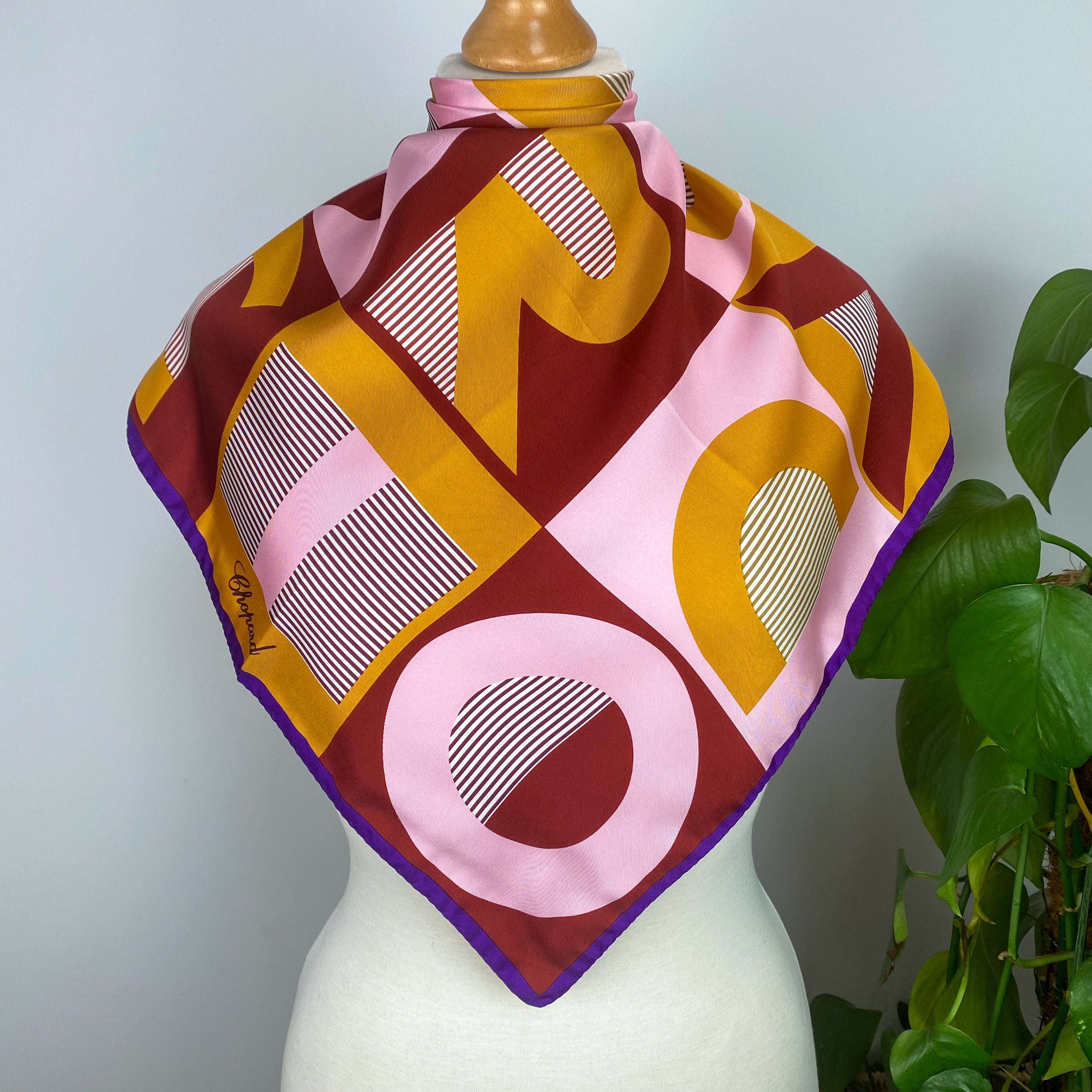 Brand New Boxed Chopard Designer Silk Scarf