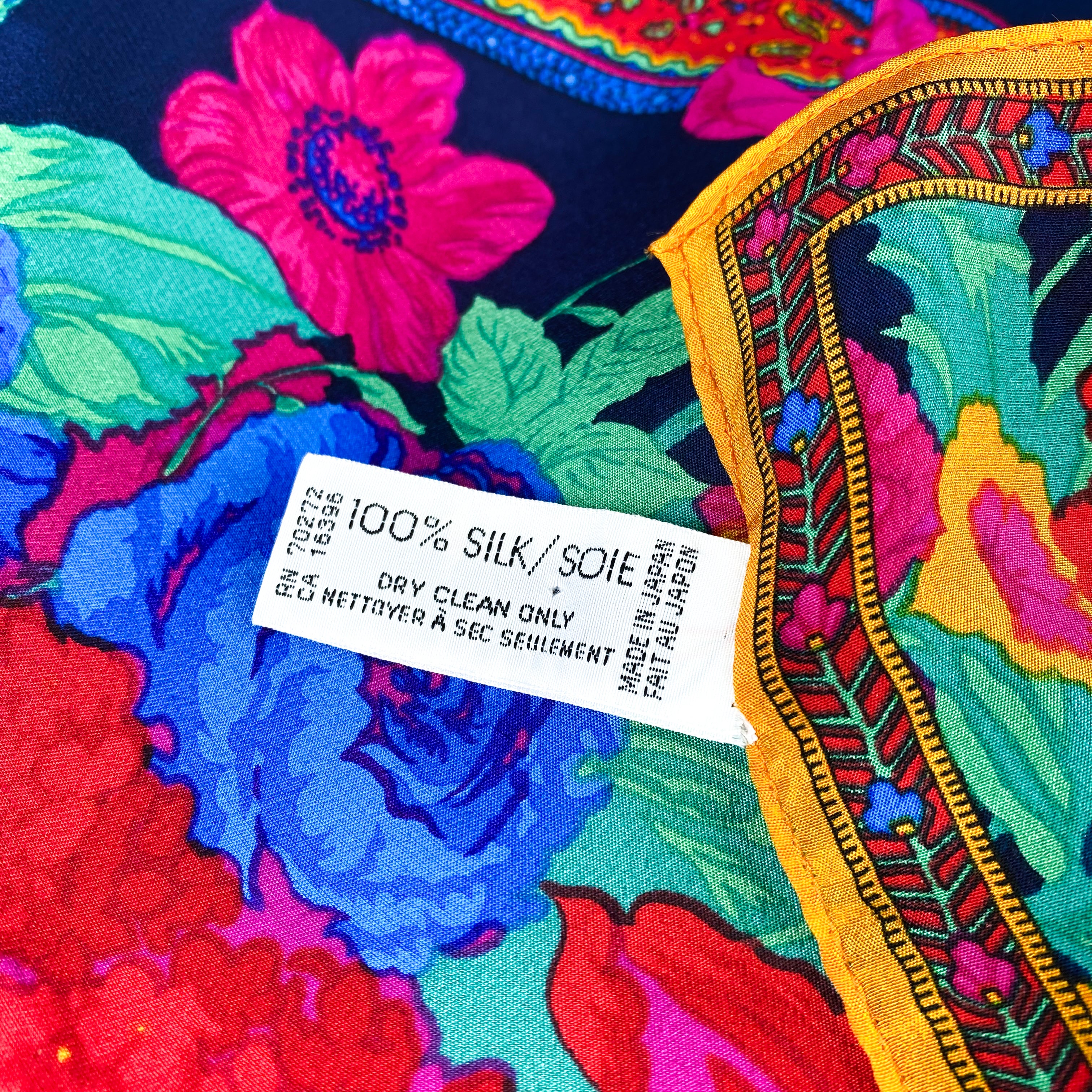 Liz Claiborne Colourful Vintage Silk Scarf