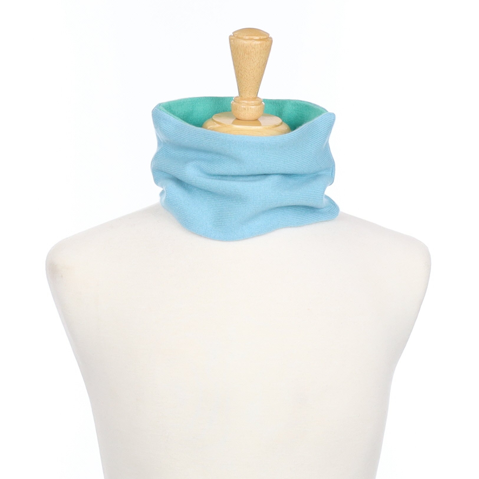 Aqua and Deep Mint Neck Warmer