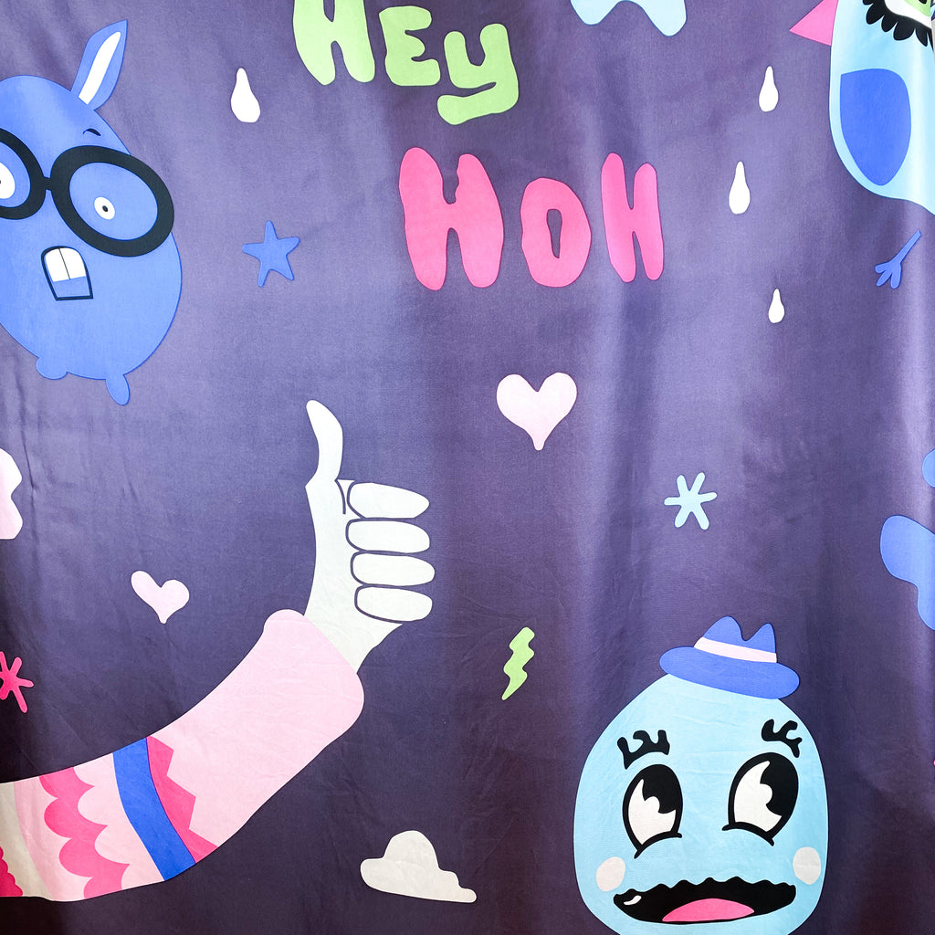 Extra Large Cartoon Design Codello Silk Scarf