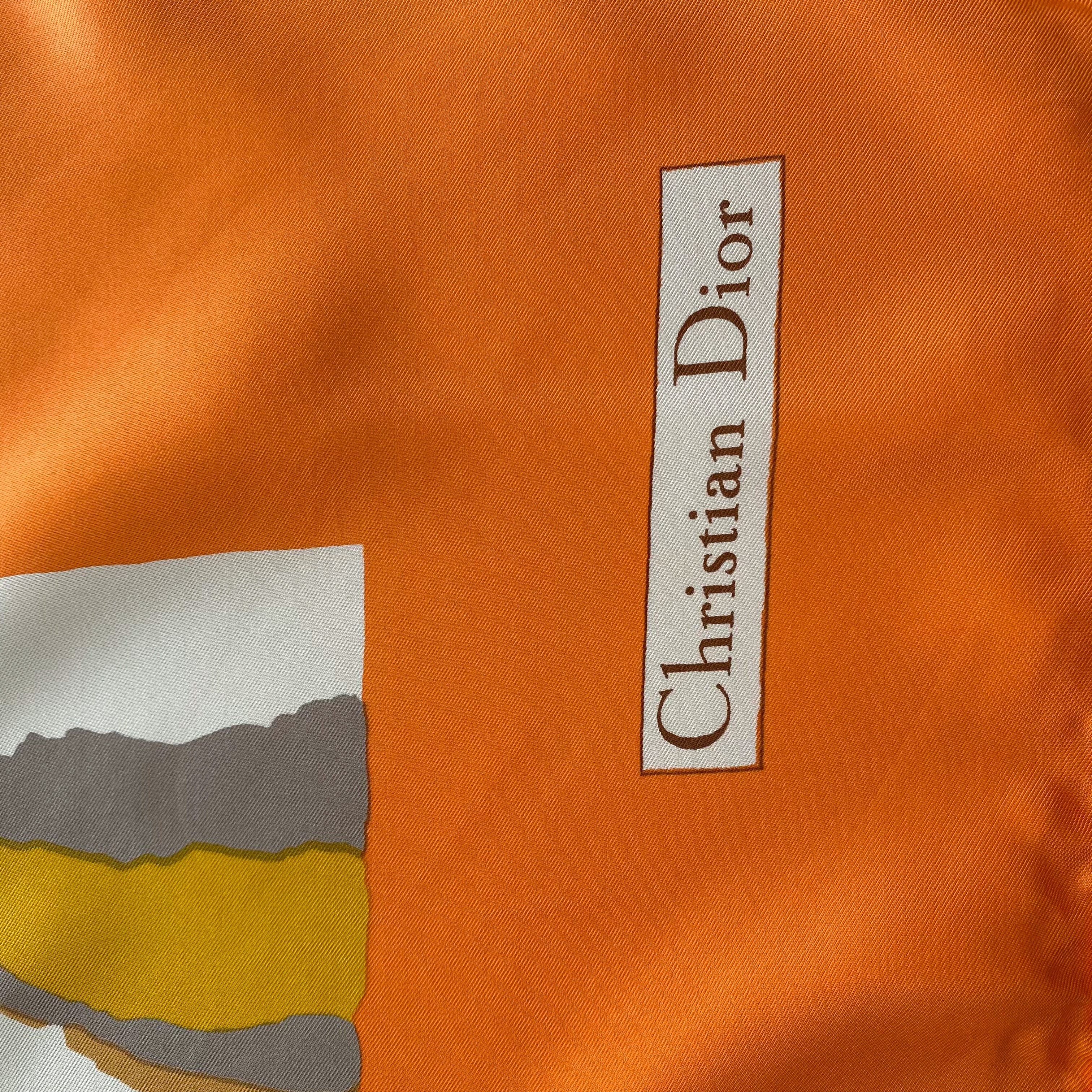 Immaculate Christian Dior Vintage Silk Scarf
