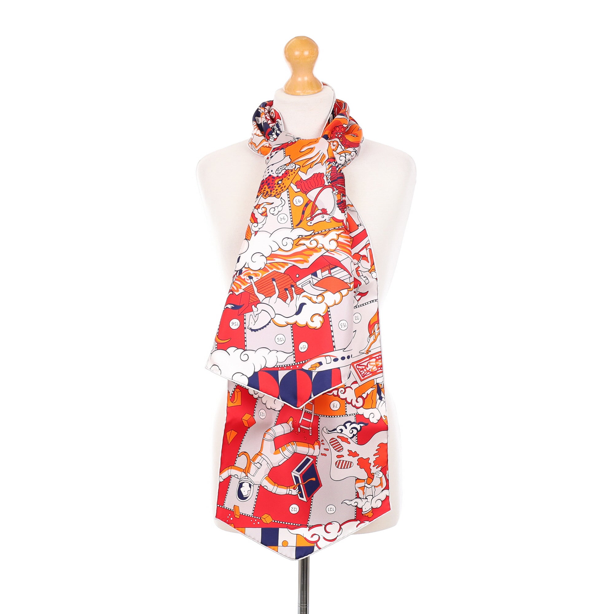 Brand New Boxed Hermès L’Epoppee Silk Scarf