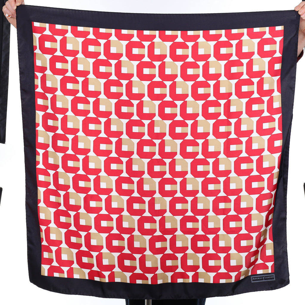 Brand New Boxed Aspinal Silk Scarf