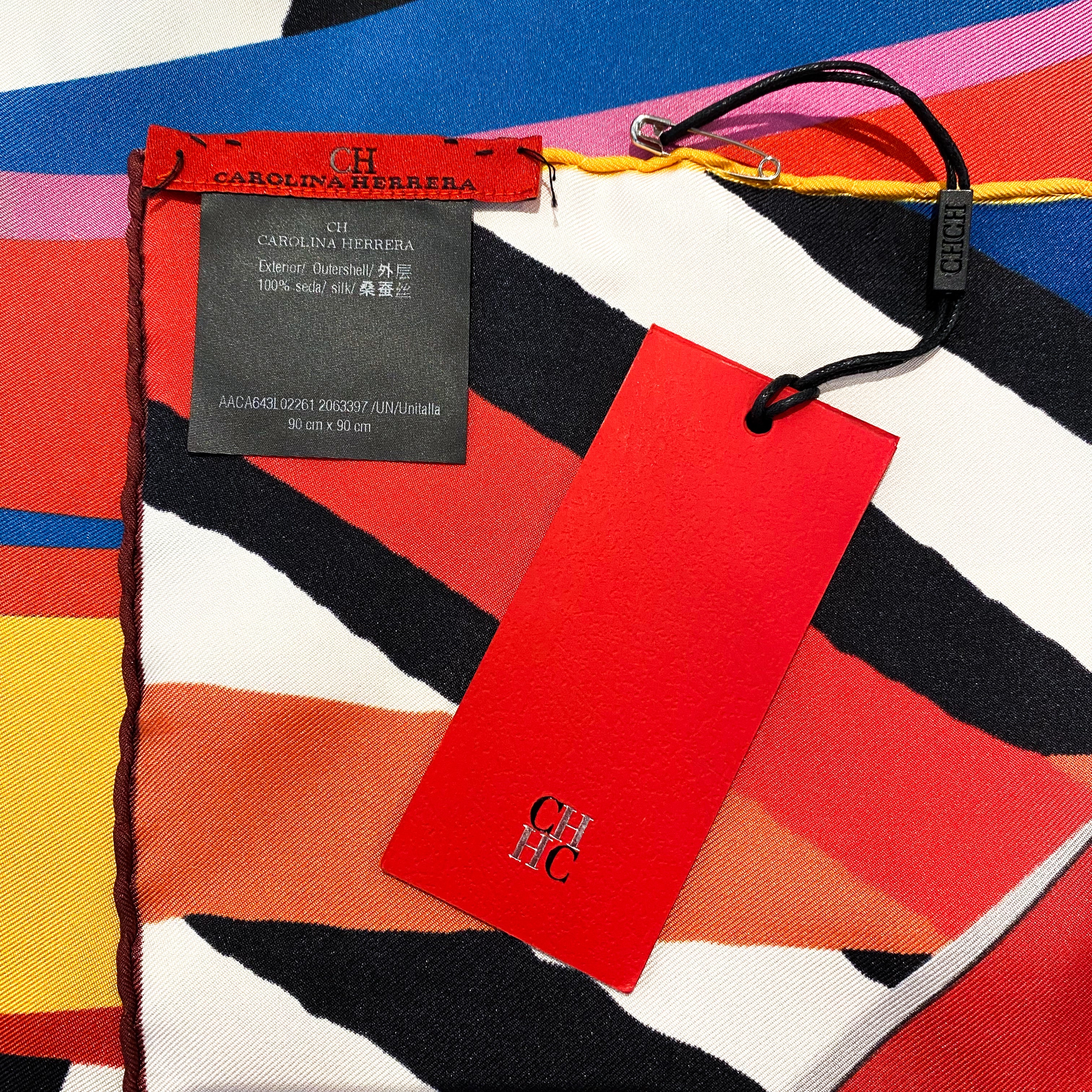 Carolina Herrera Designer Silk Scarf