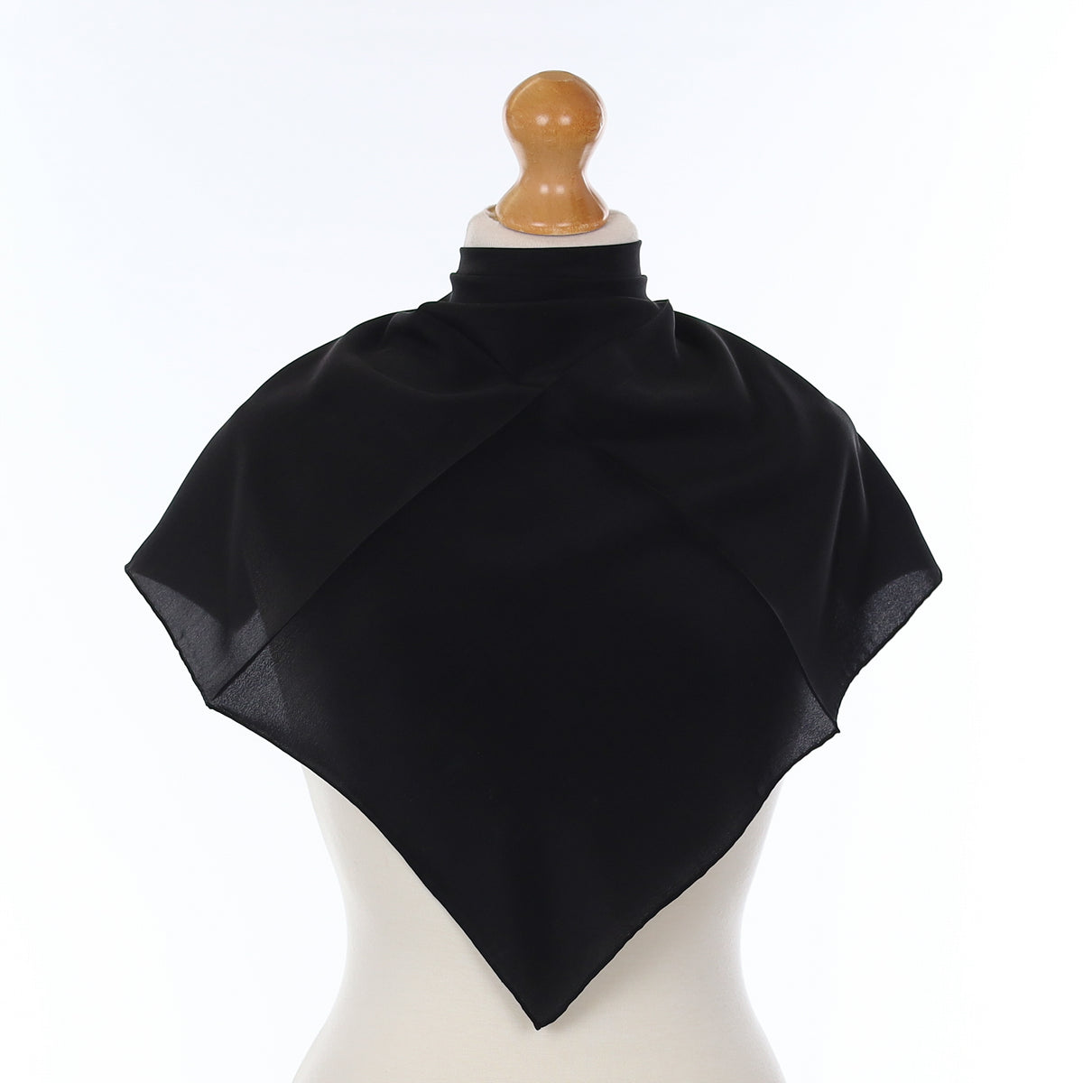 Brand New Black Silk Scarf