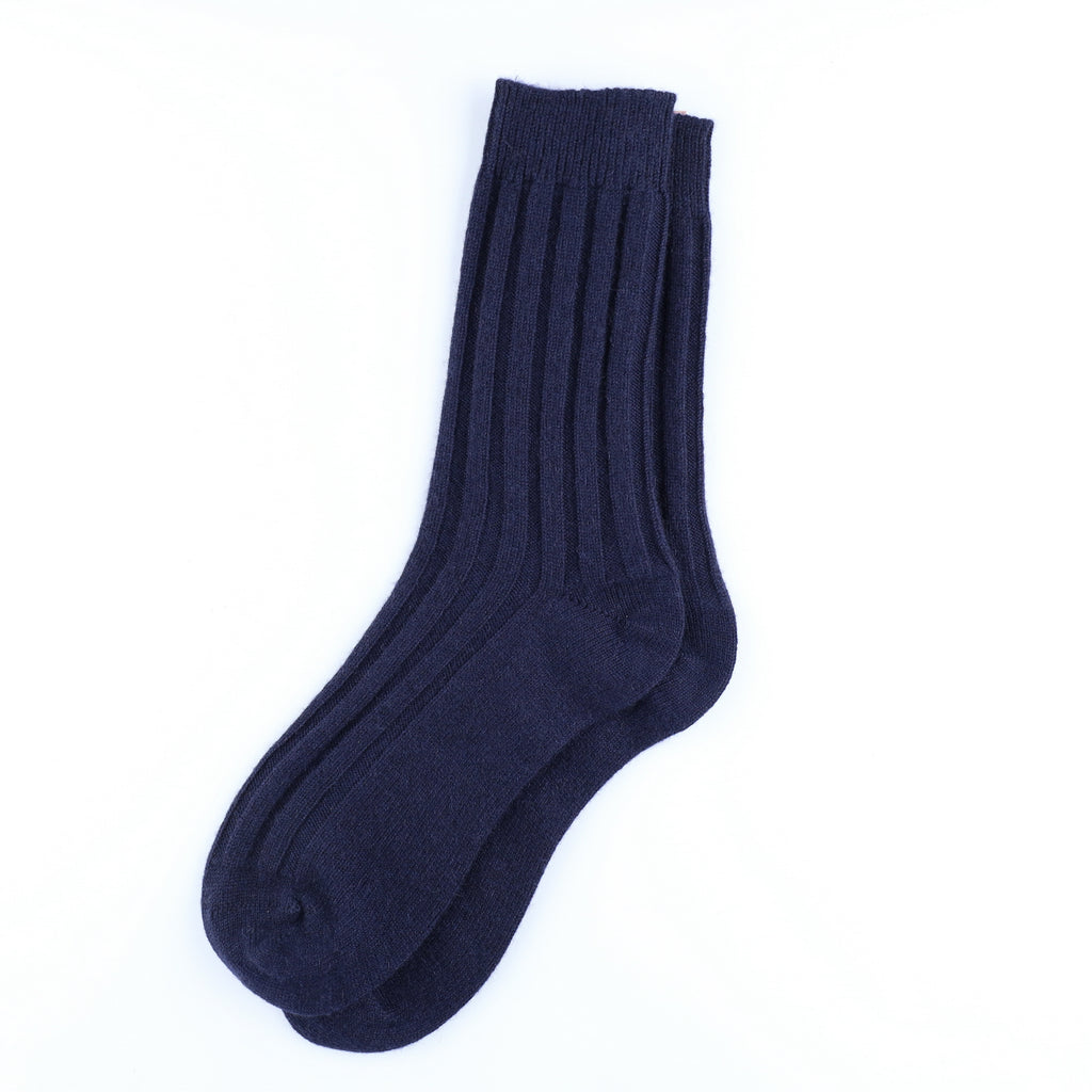 Men’s Brand New Scottish Navy Cashmere Bed Socks One Size