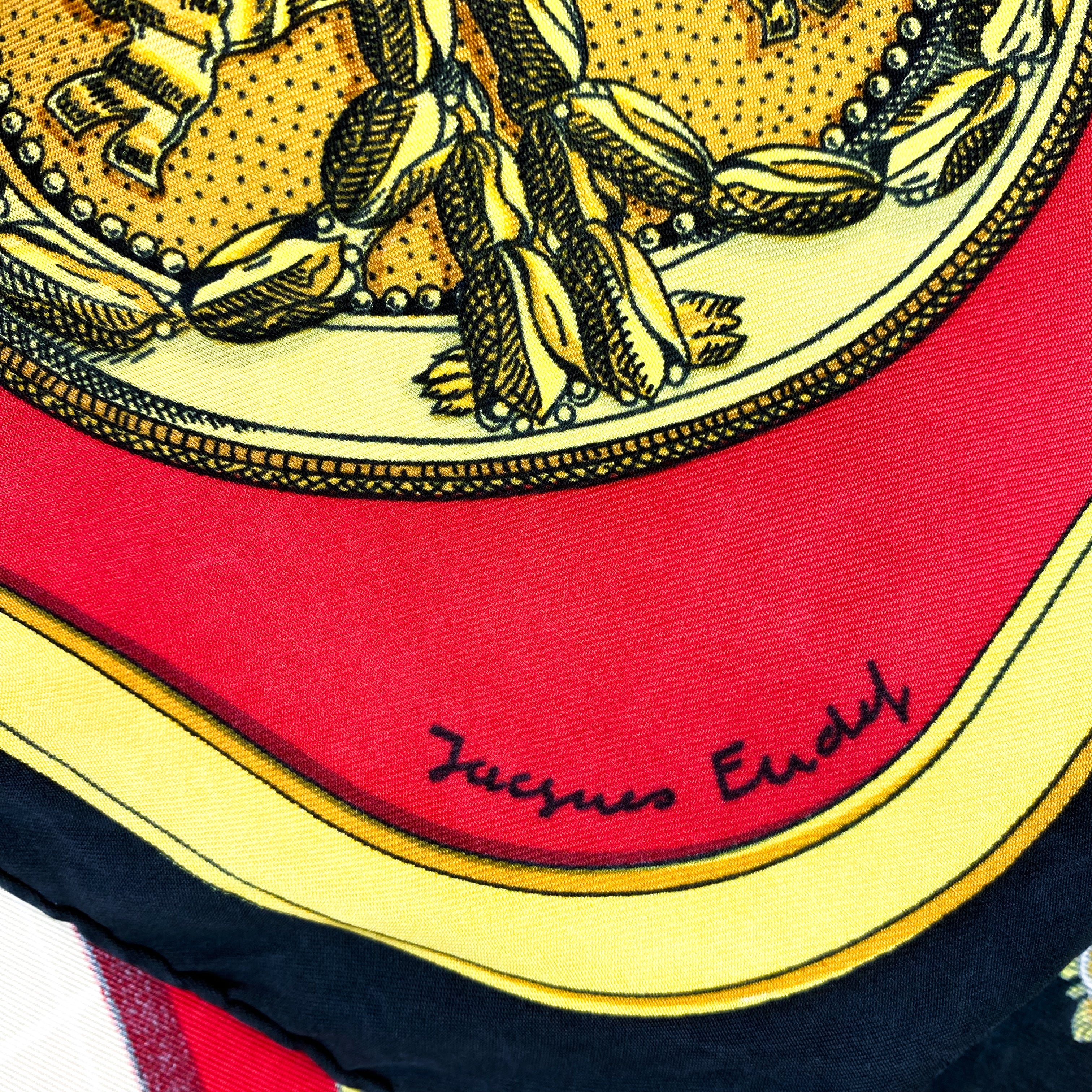 Boxed Hermes Grand Aparet Vintage Silk Scarf