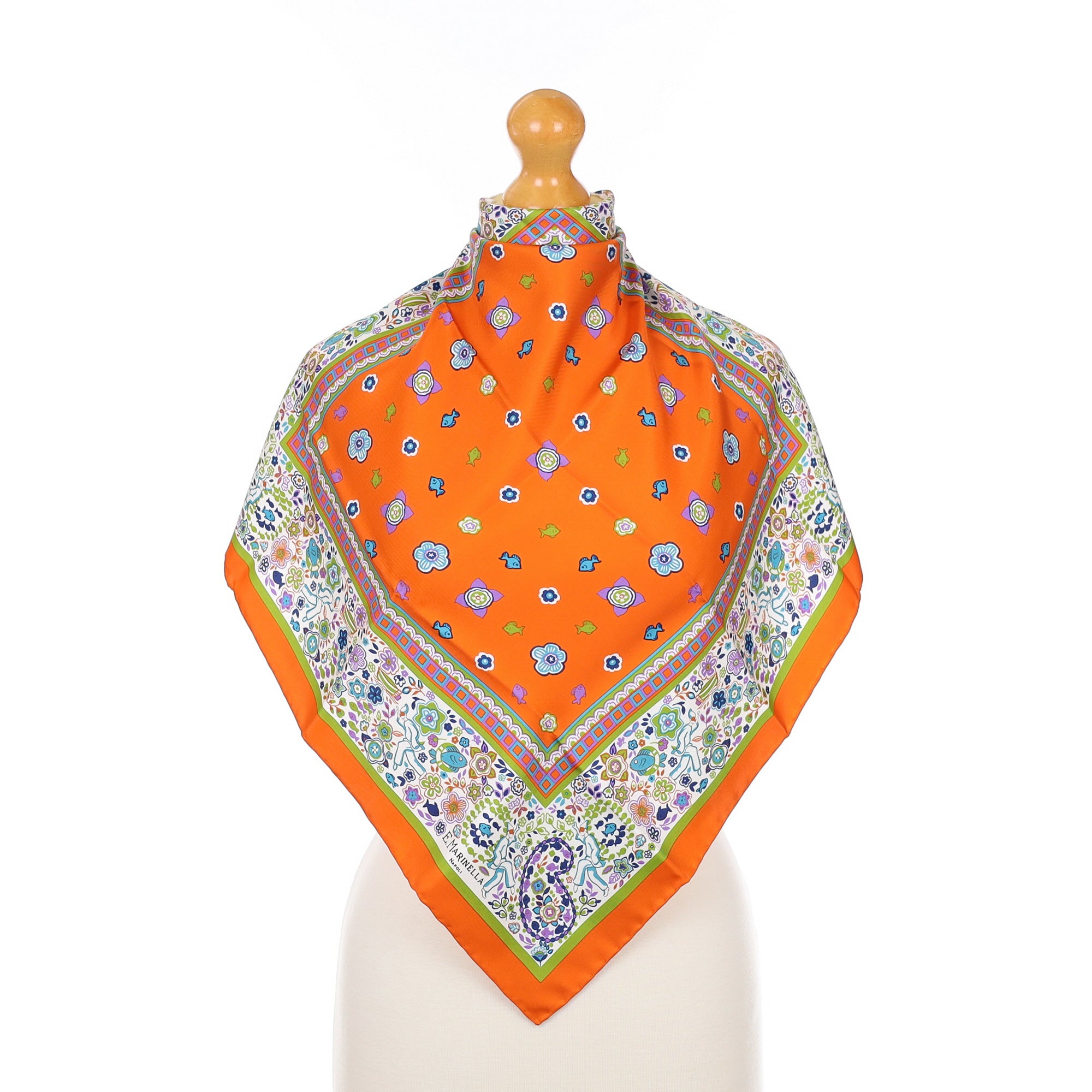 Brand New Boxed E Marinella Silk Scarf
