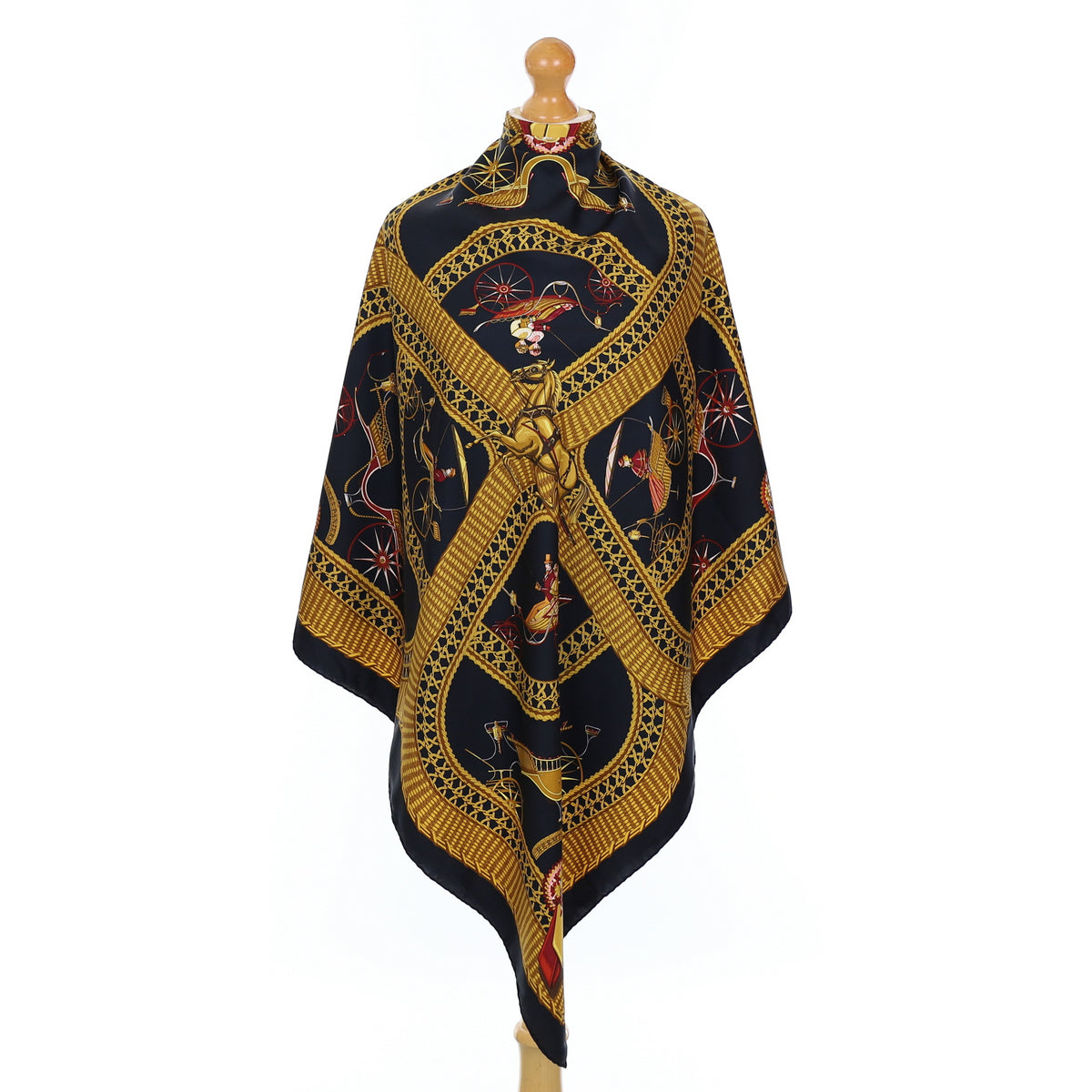 Hermès Voitures Paniers Silk Scarf
