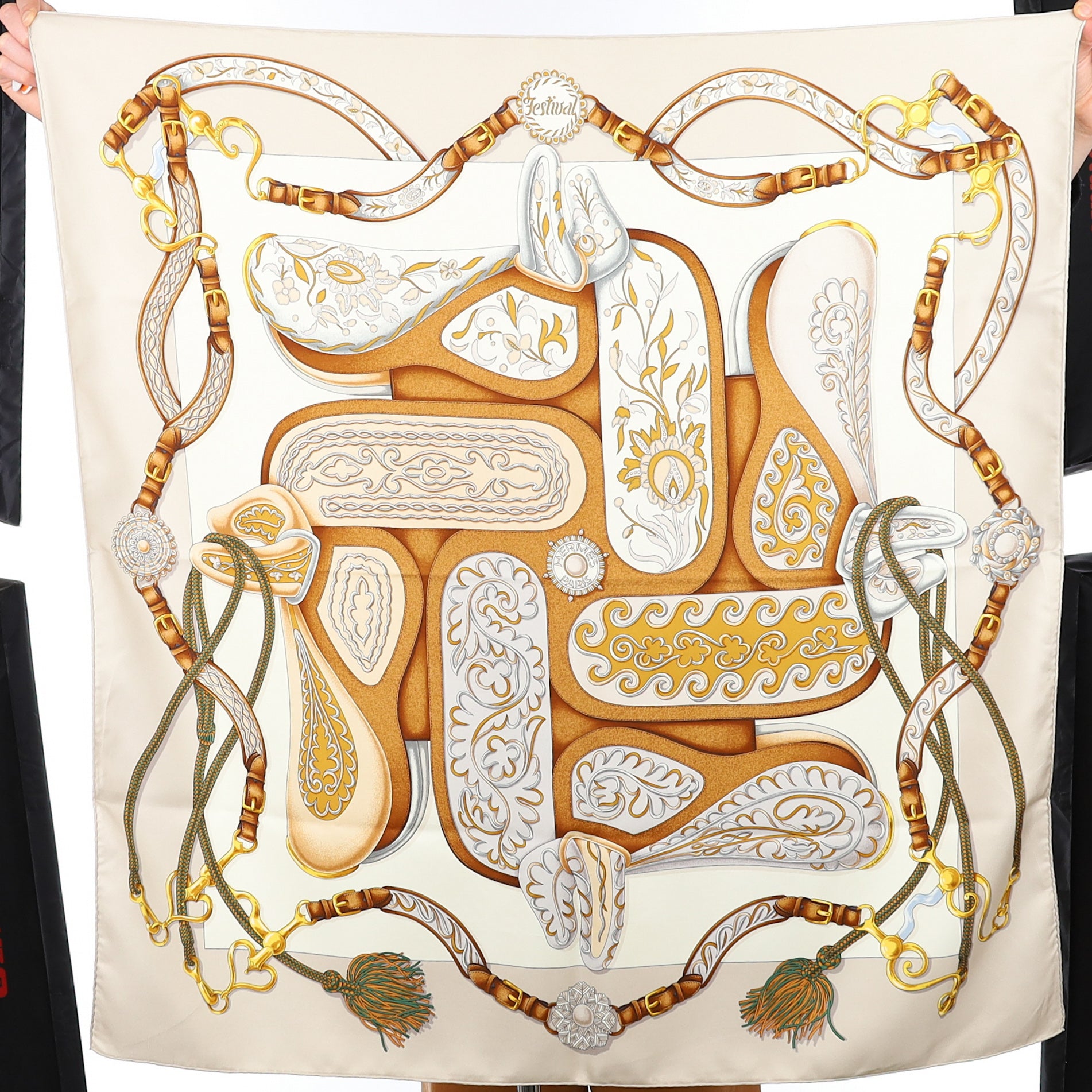 Hermès Festival Silk Scarf