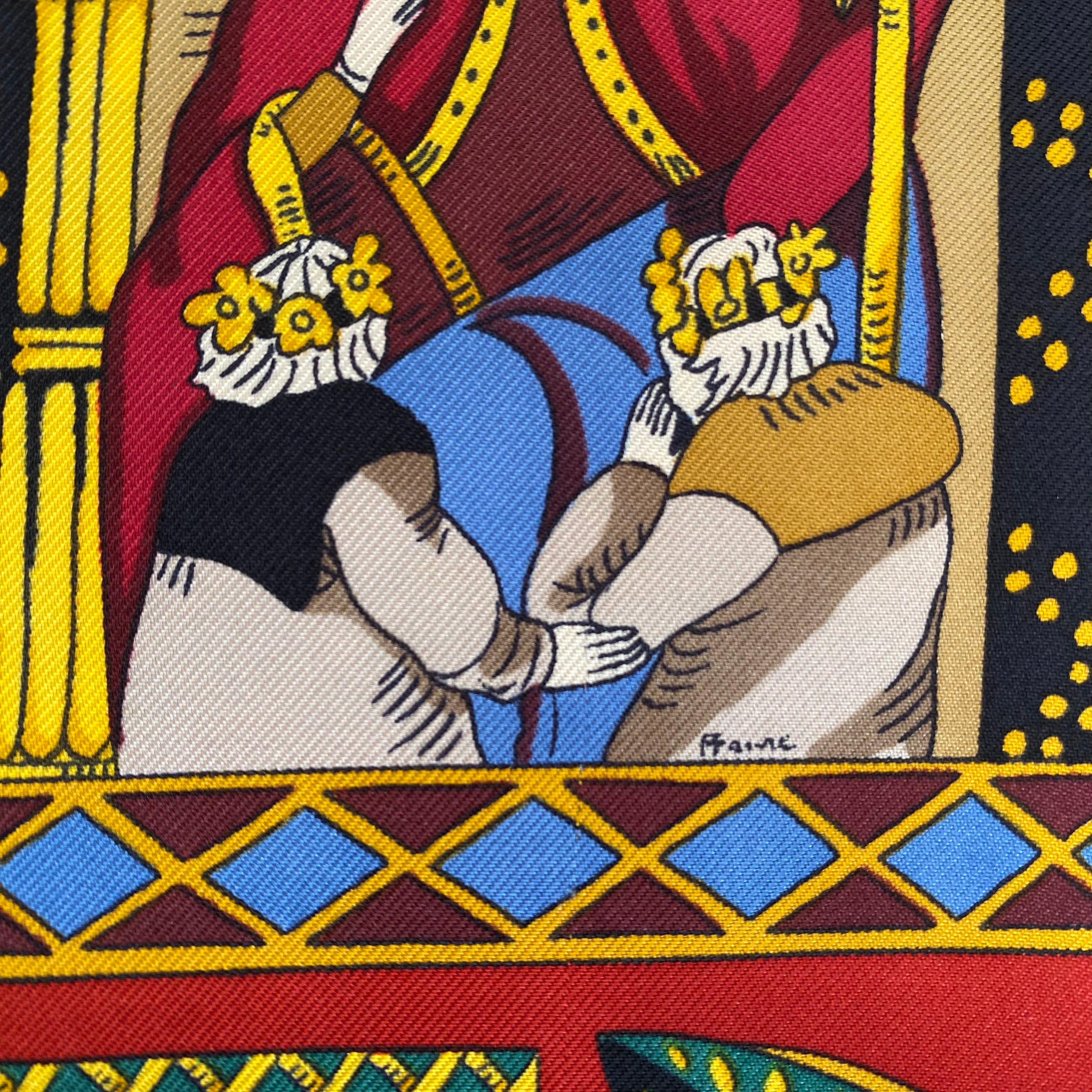Hermès Le Tarot Silk Scarf