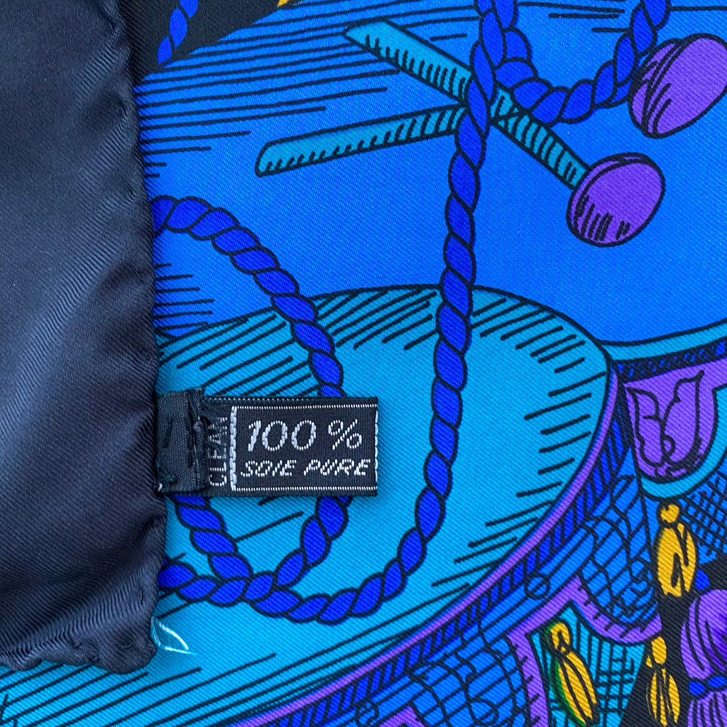 Rochas Vibrant Vintage Silk Scarf