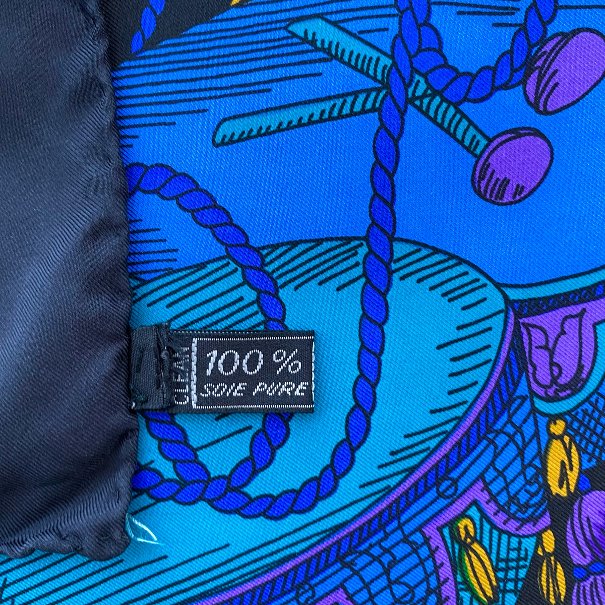 Rochas Vibrant Vintage Silk Scarf