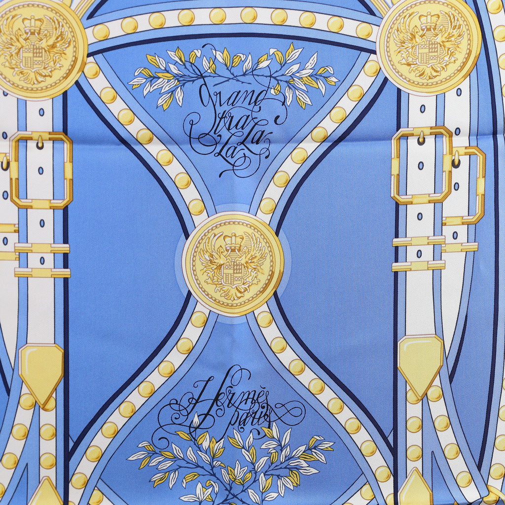 Brand New Boxed Hermès Grand Tralala Silk Scarf