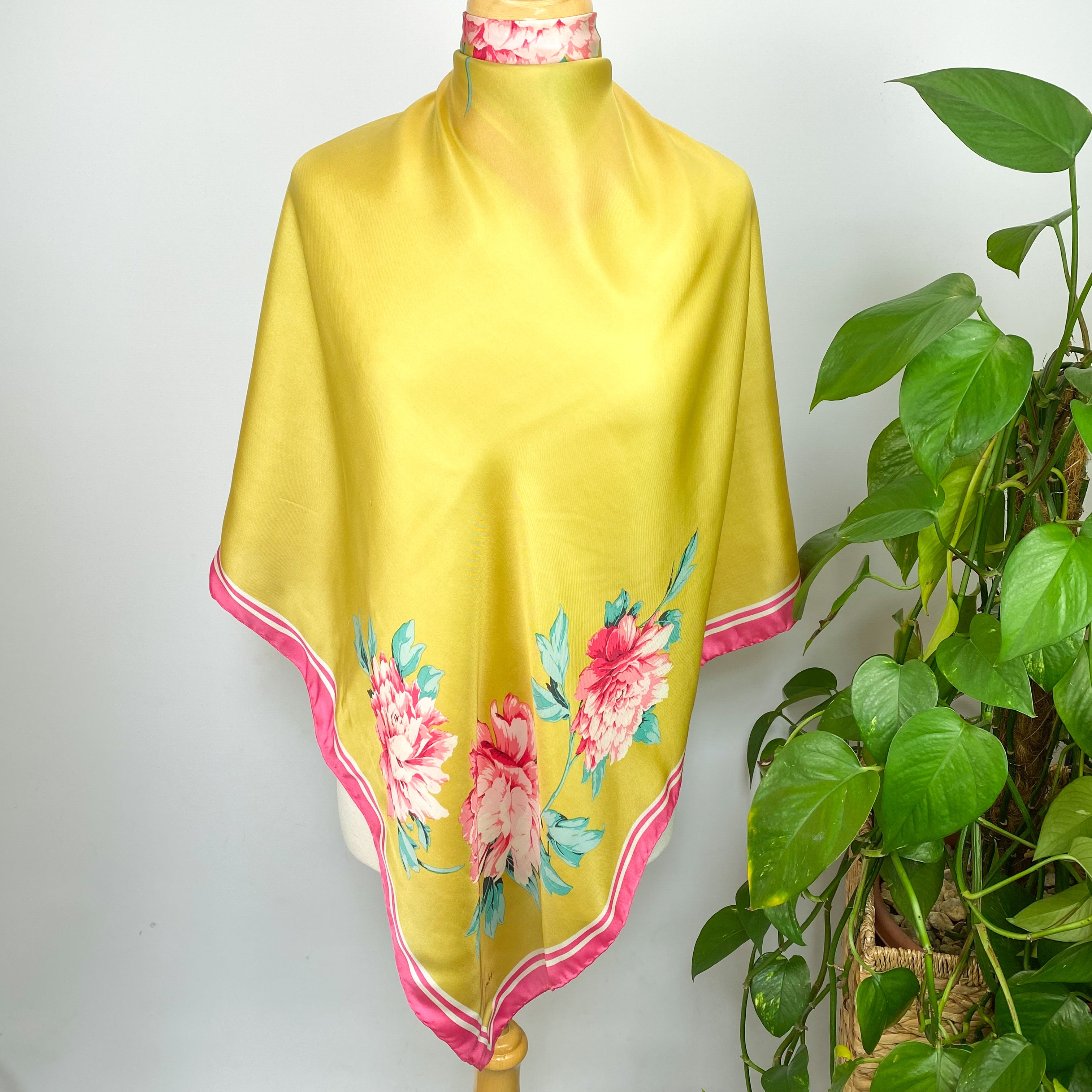 Joules Floral Silk Scarf