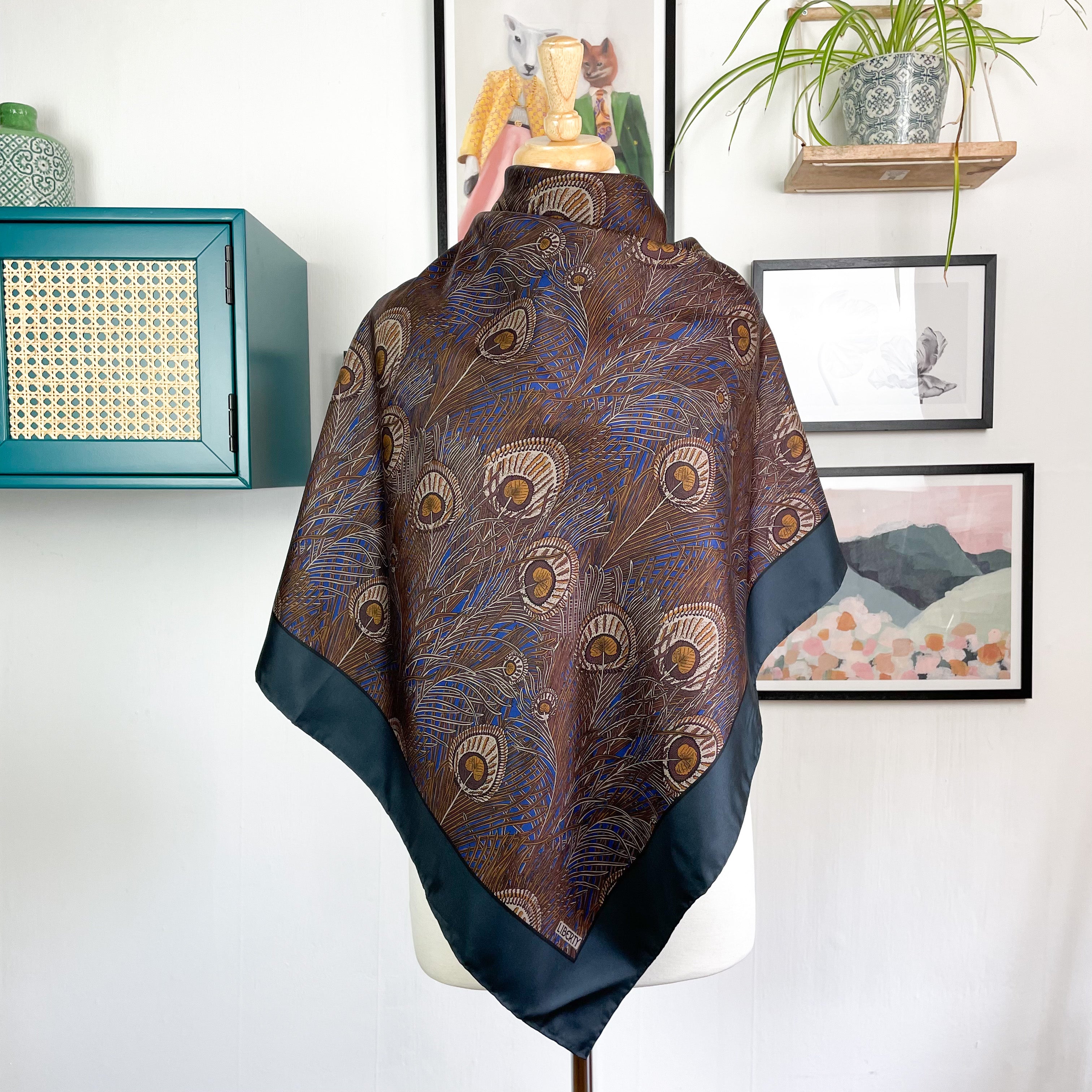1980s Liberty of London Vintage Silk Scarf