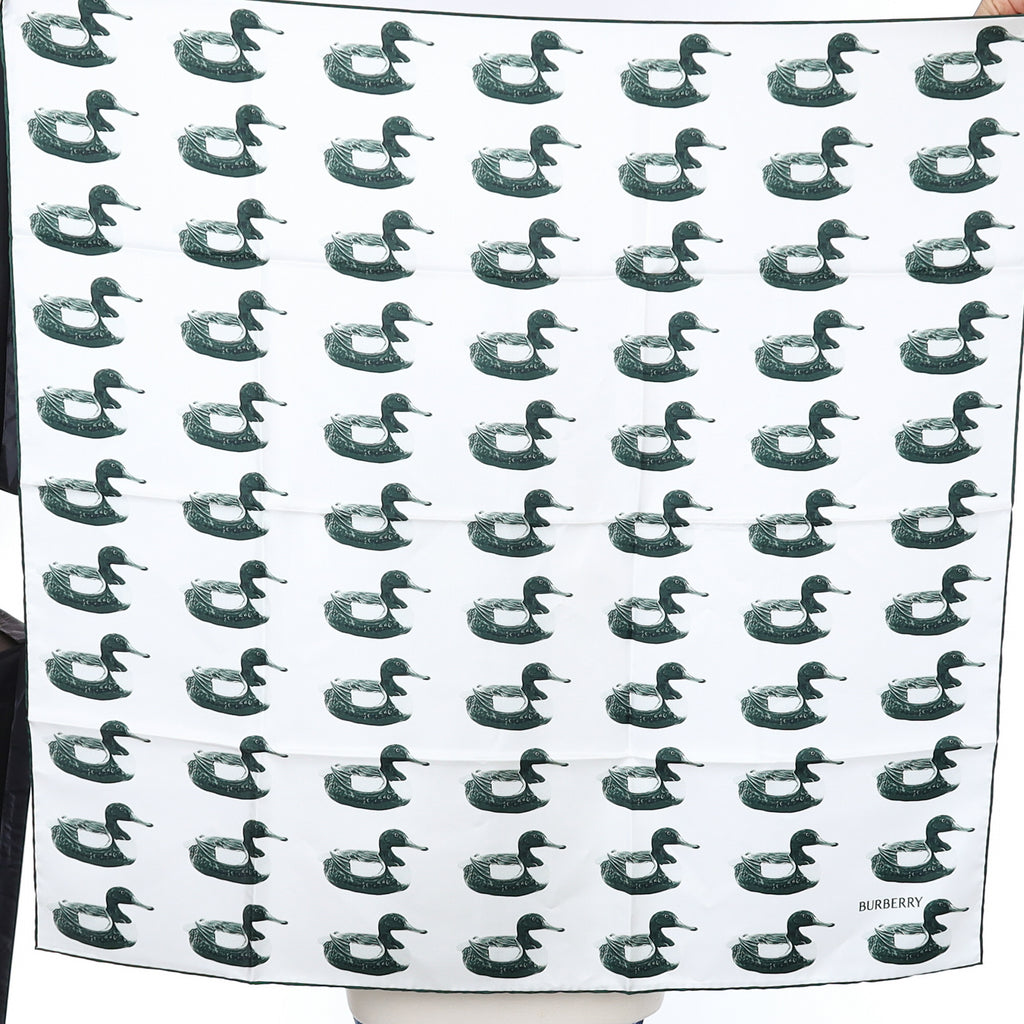 Brand New Burberry Duck Silk Scarf