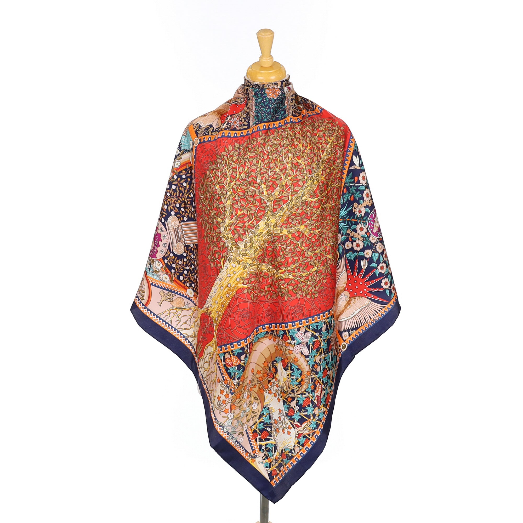Brand New Abstract Tree Silk Scarf