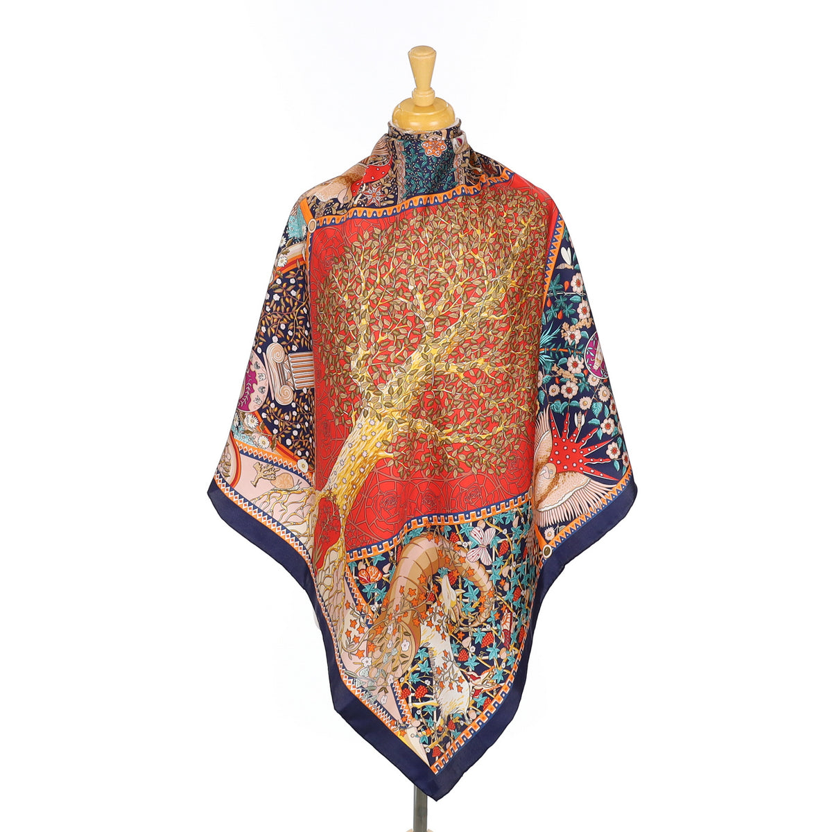 Brand New Abstract Tree Silk Scarf