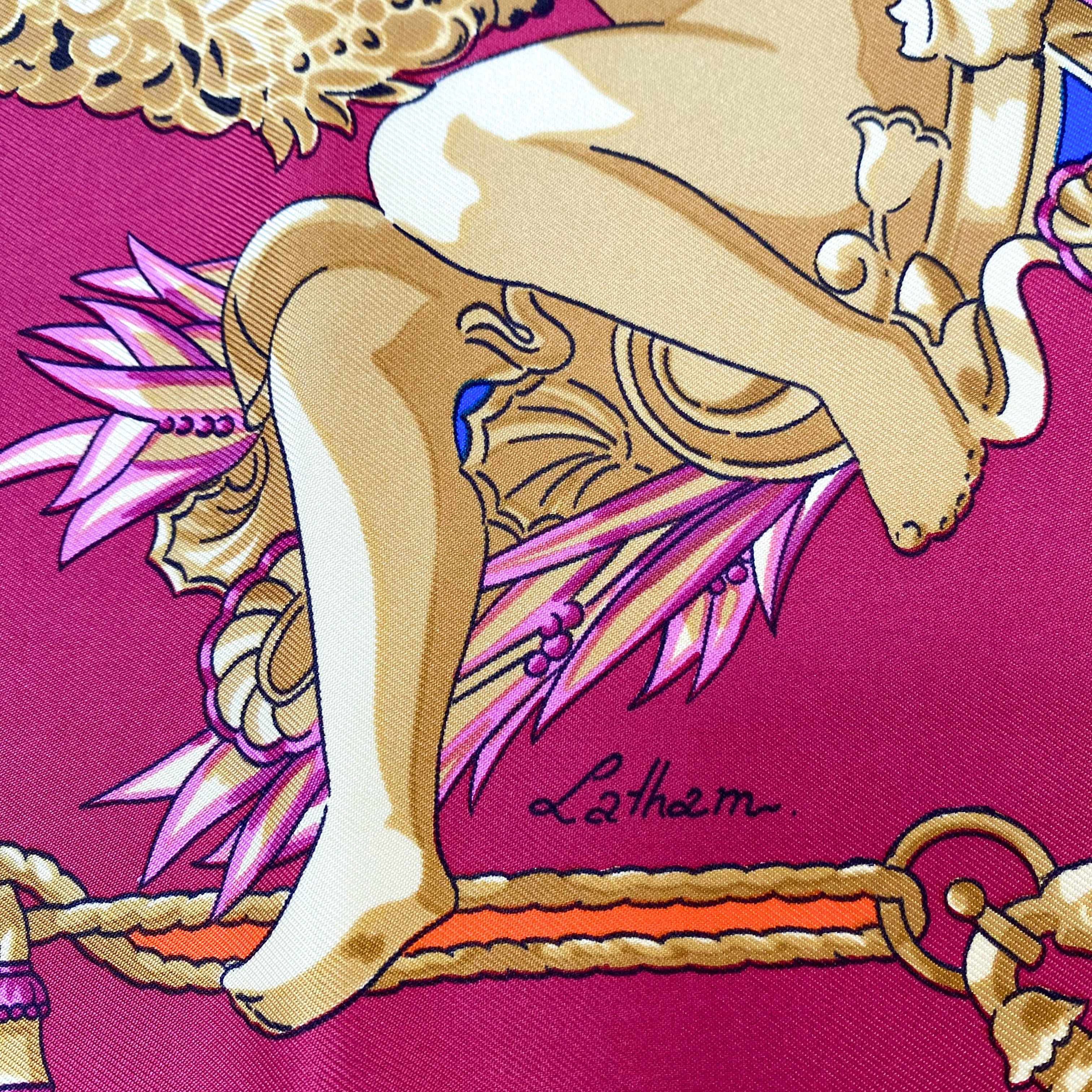 Boxed Immaculate Hermés Hommage a Charles Garnier Silk Scarf