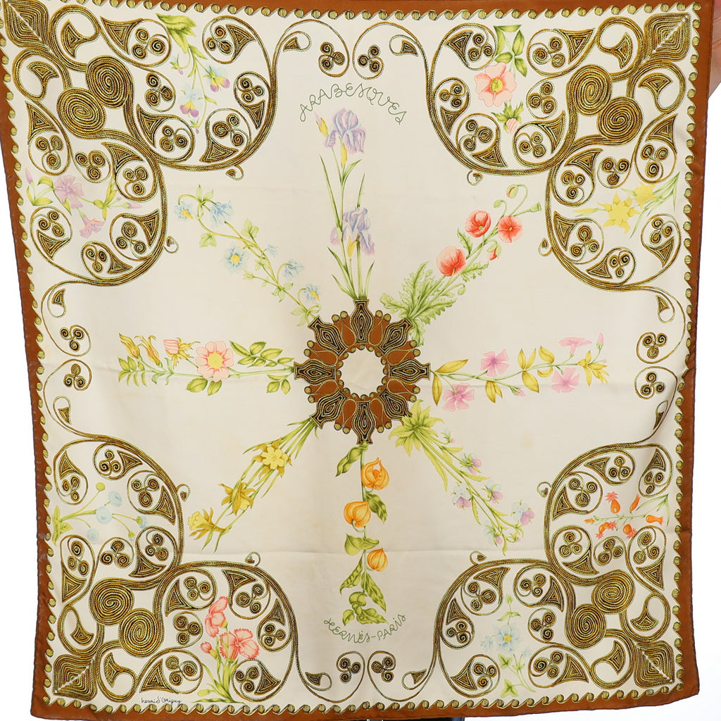 Hermès Arabesques Vintage Silk Scarf Rare
