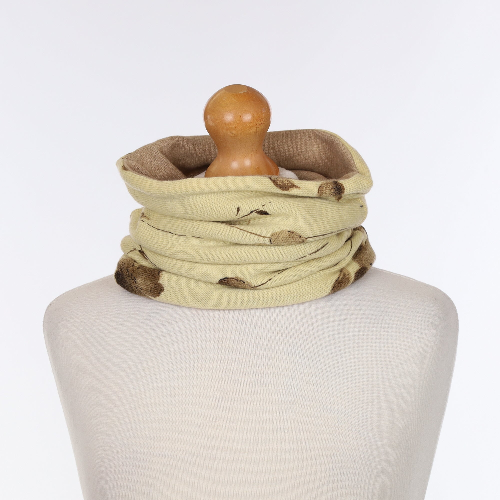 Buttermilk and Fawn Floral  Luxury Double Layered Snood