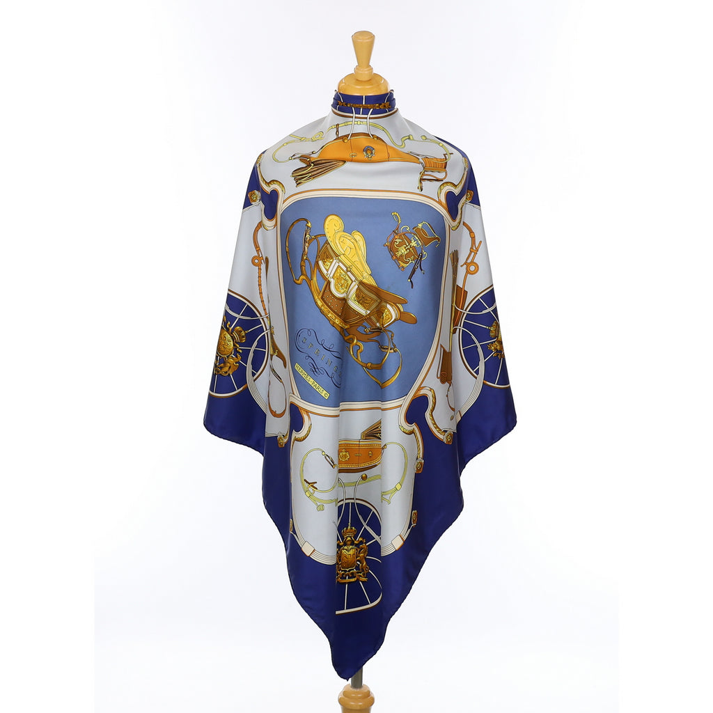 Hermès Springs Silk Scarf