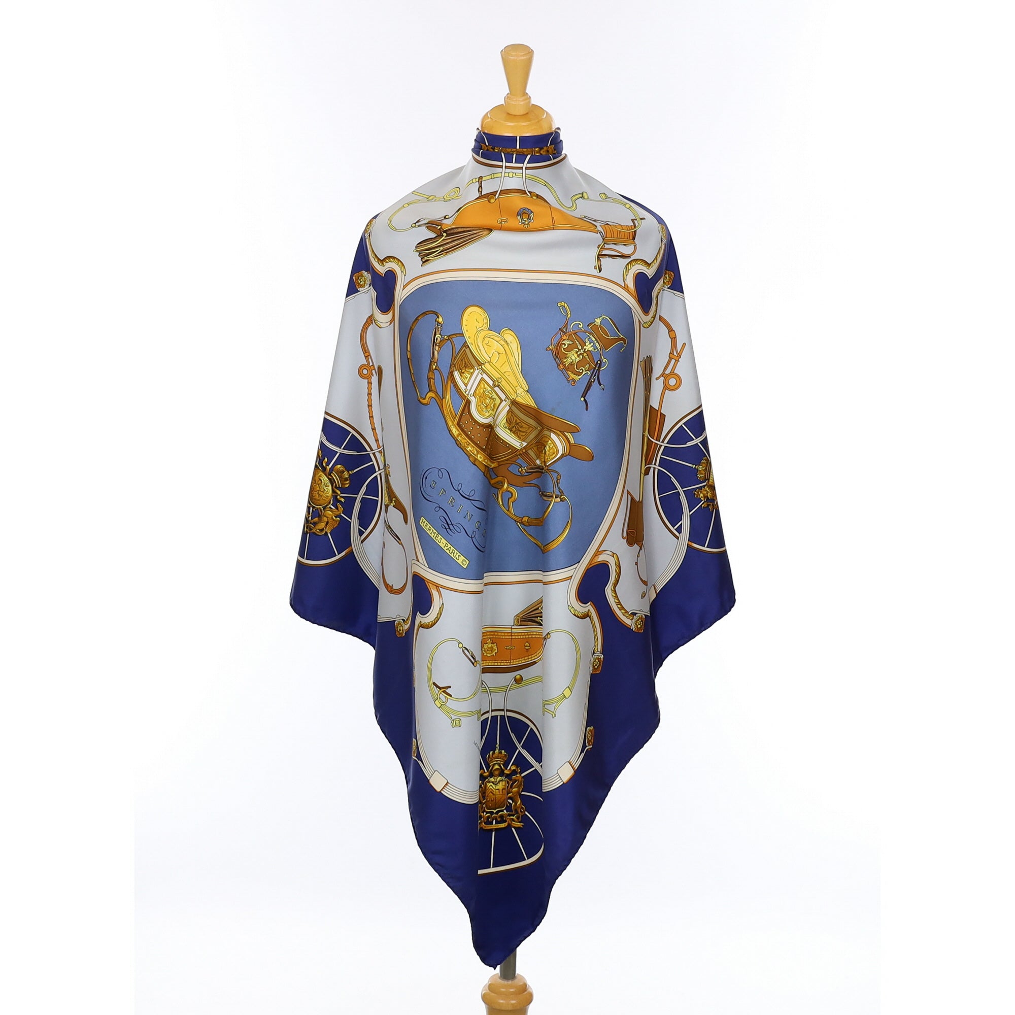 Hermès Springs Silk Scarf