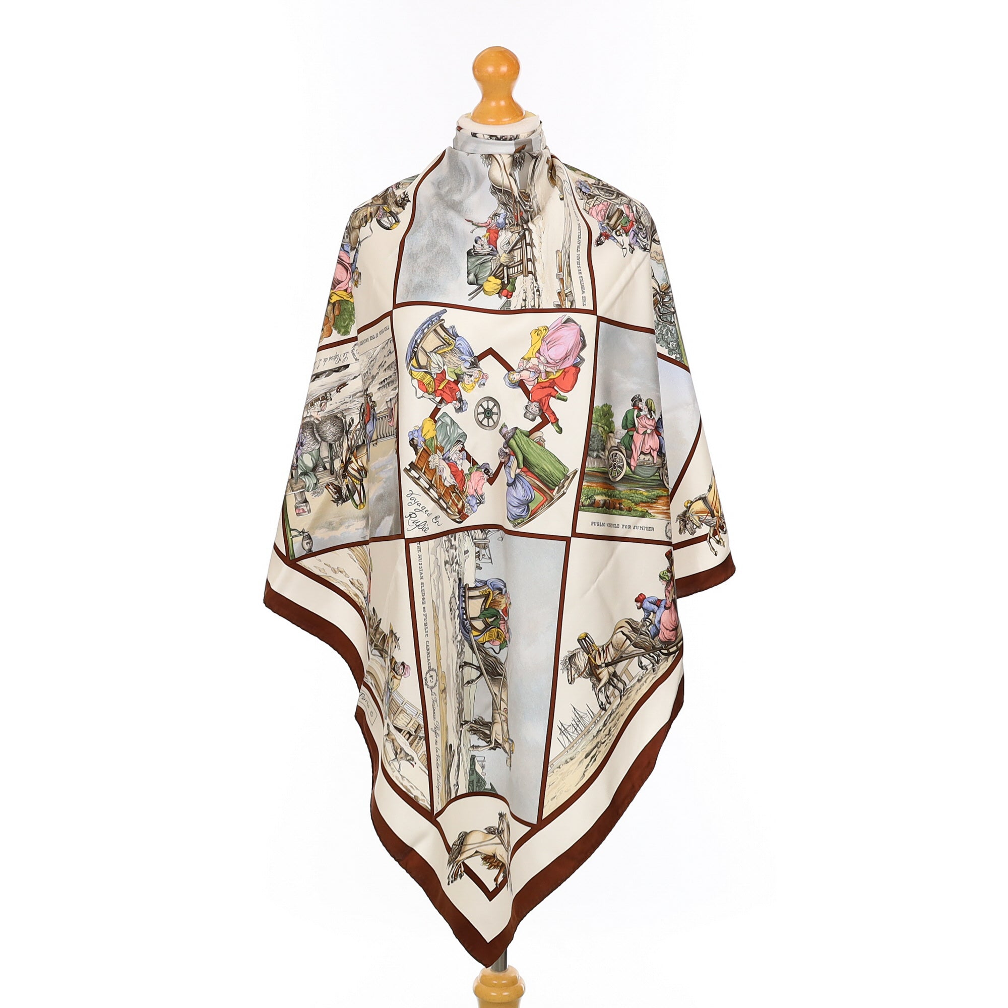 Hermès Voyages en Russie Silk Scarf Quite Rare
