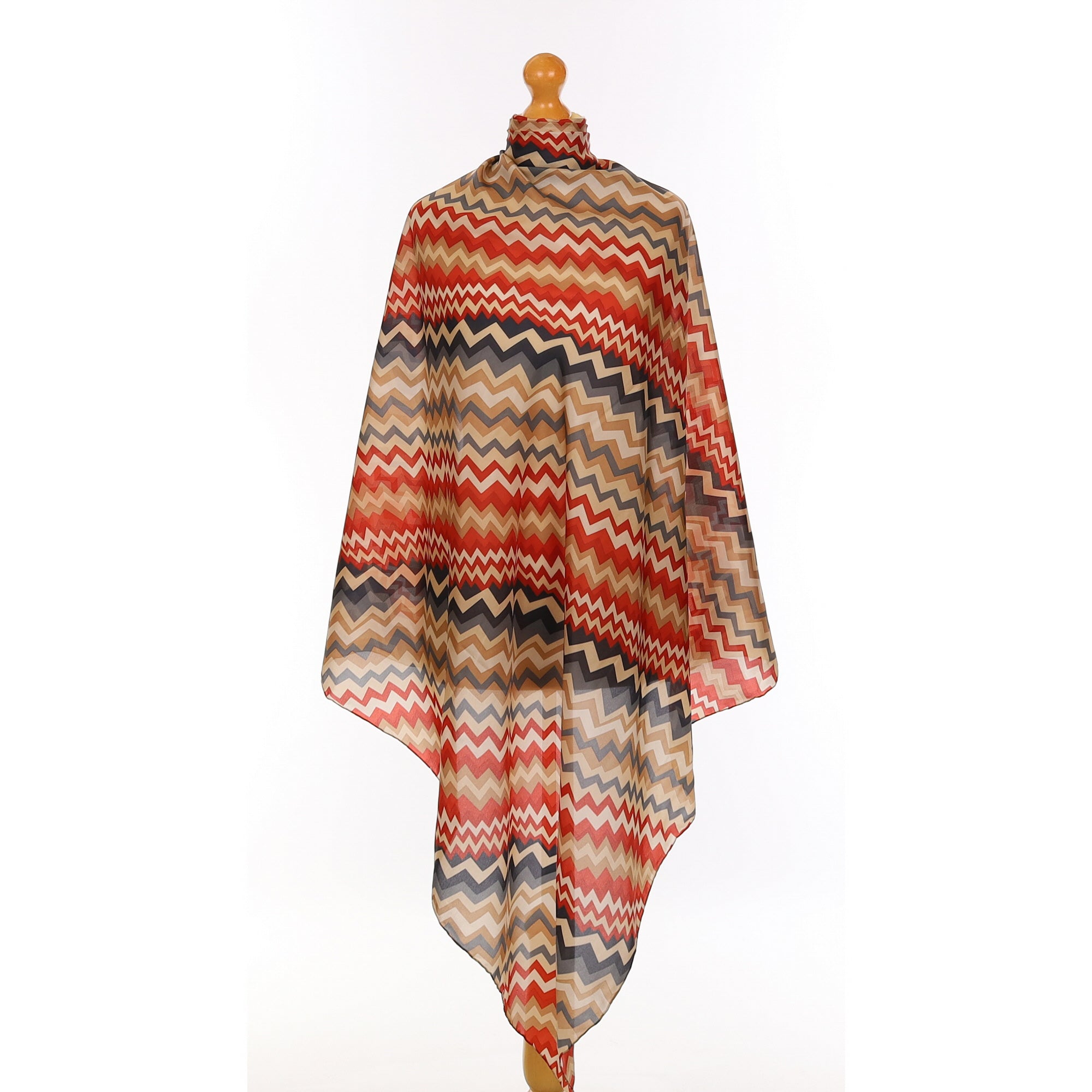 Basler Geometric Silk Scarf