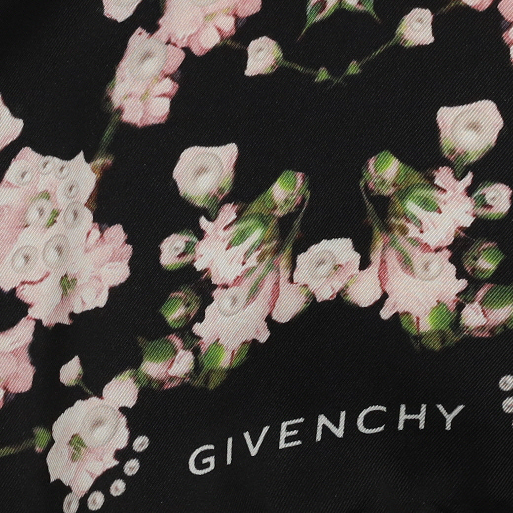 Givenchy Floral Designer Silk Scarf
