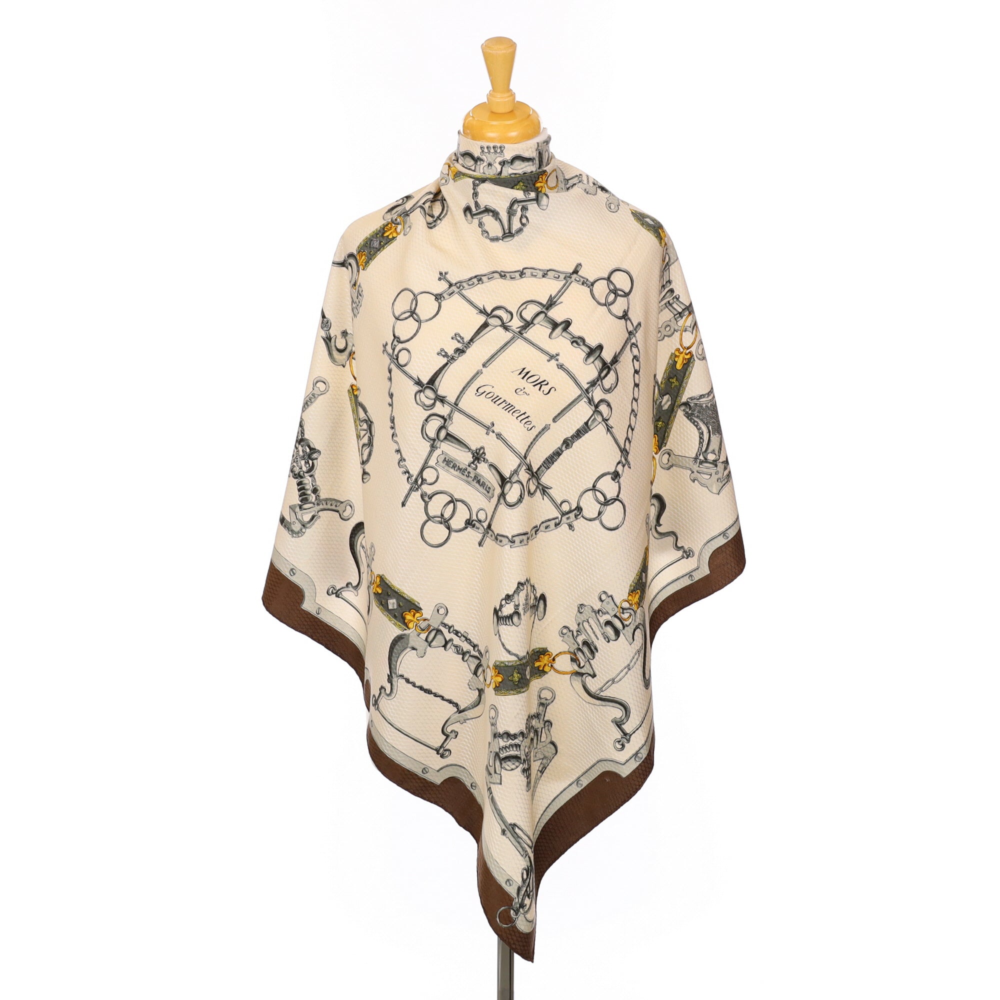 Hermès Mors & Gourmettes Silk Scarf