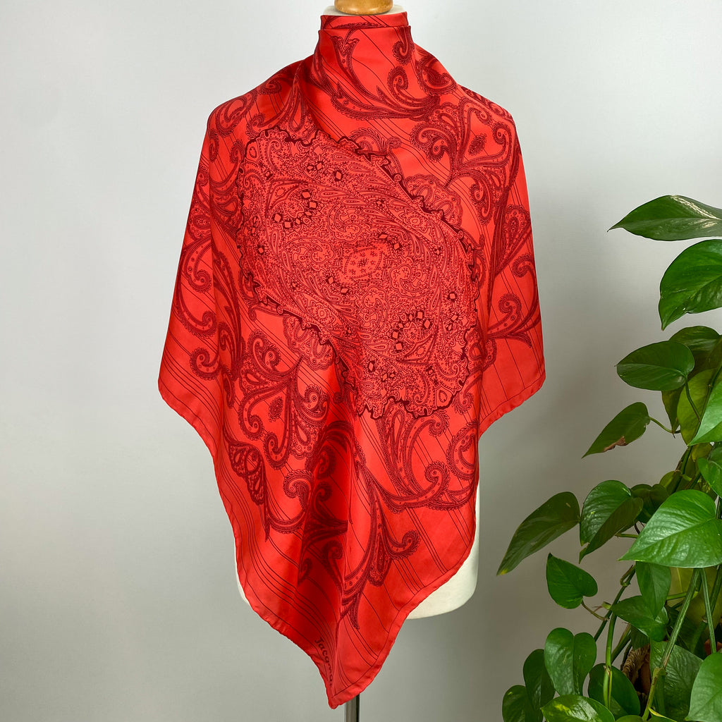 1970s Jacqmar Vintage Silk Scarf