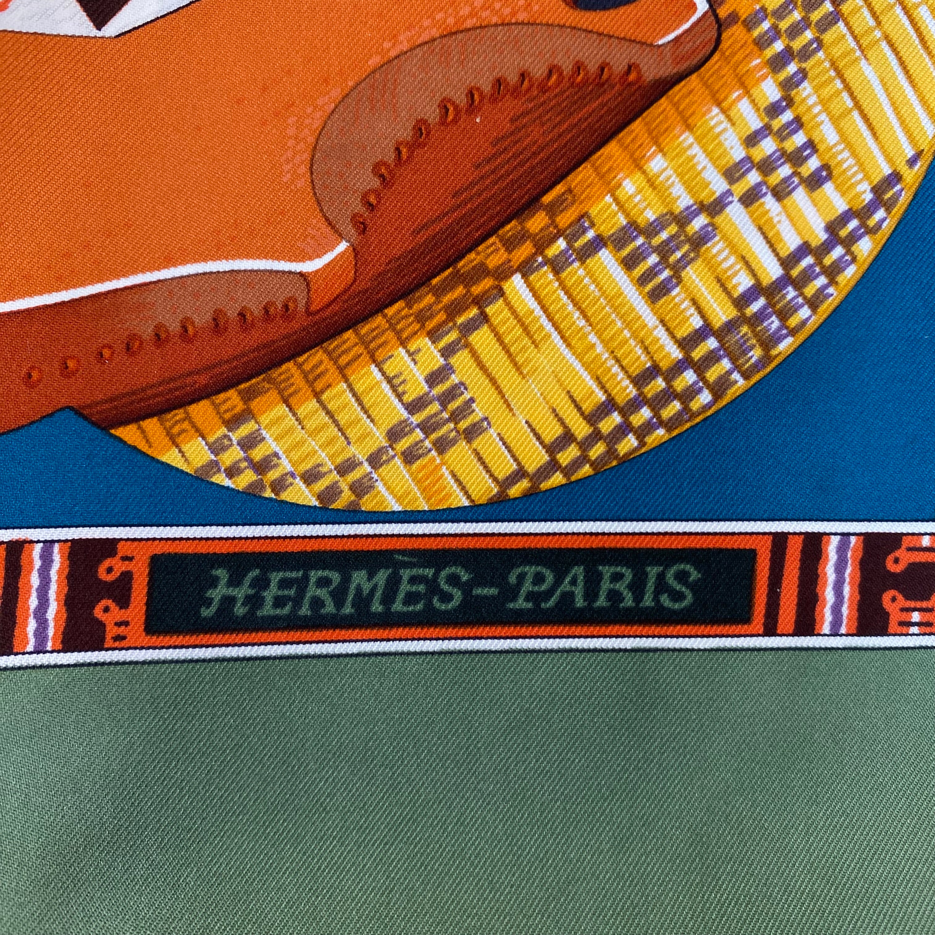 Pristine Boxed Hermès Au Son Du Tam-Tam Silk Scarf