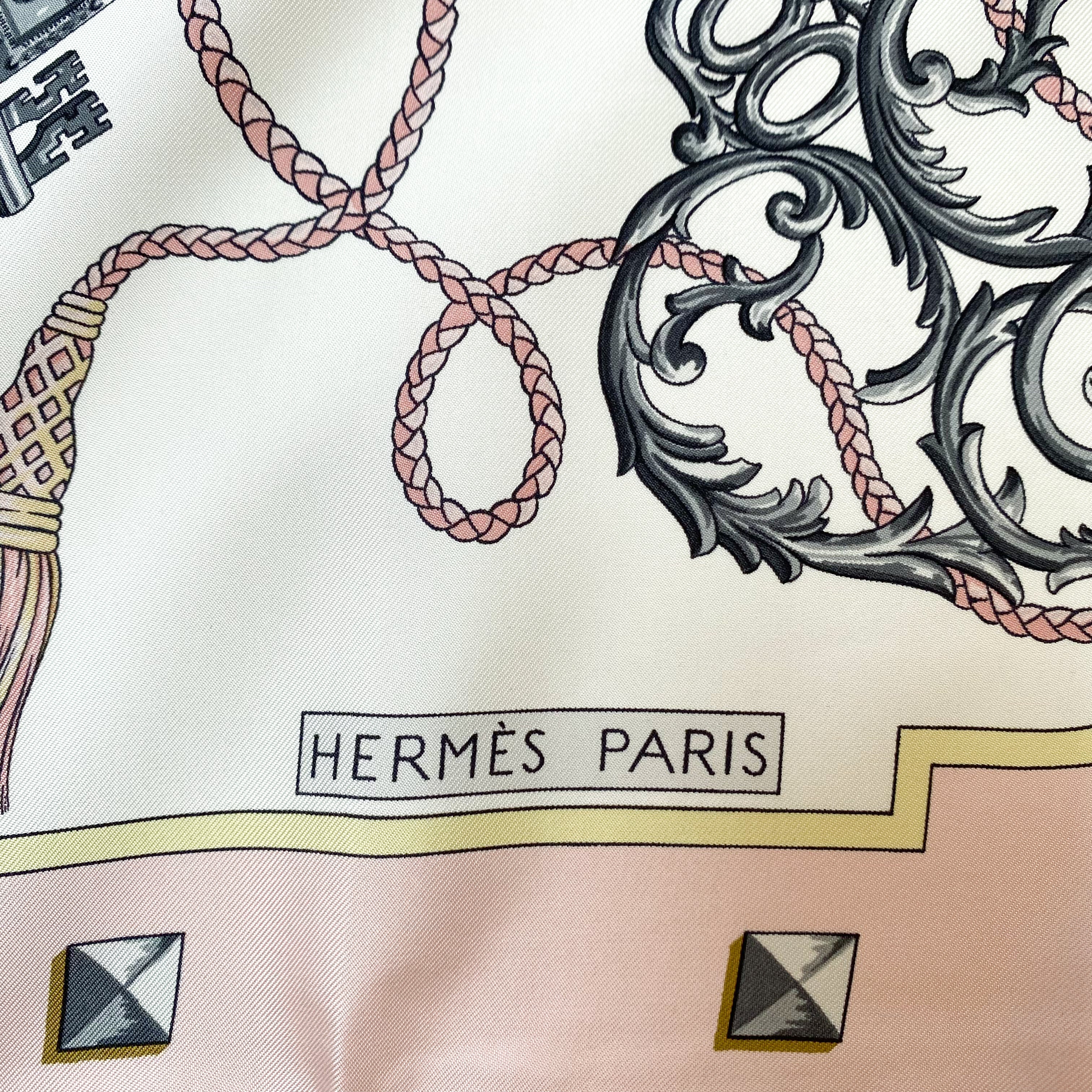 Boxed Hermès Les Clefs Silk Scarf