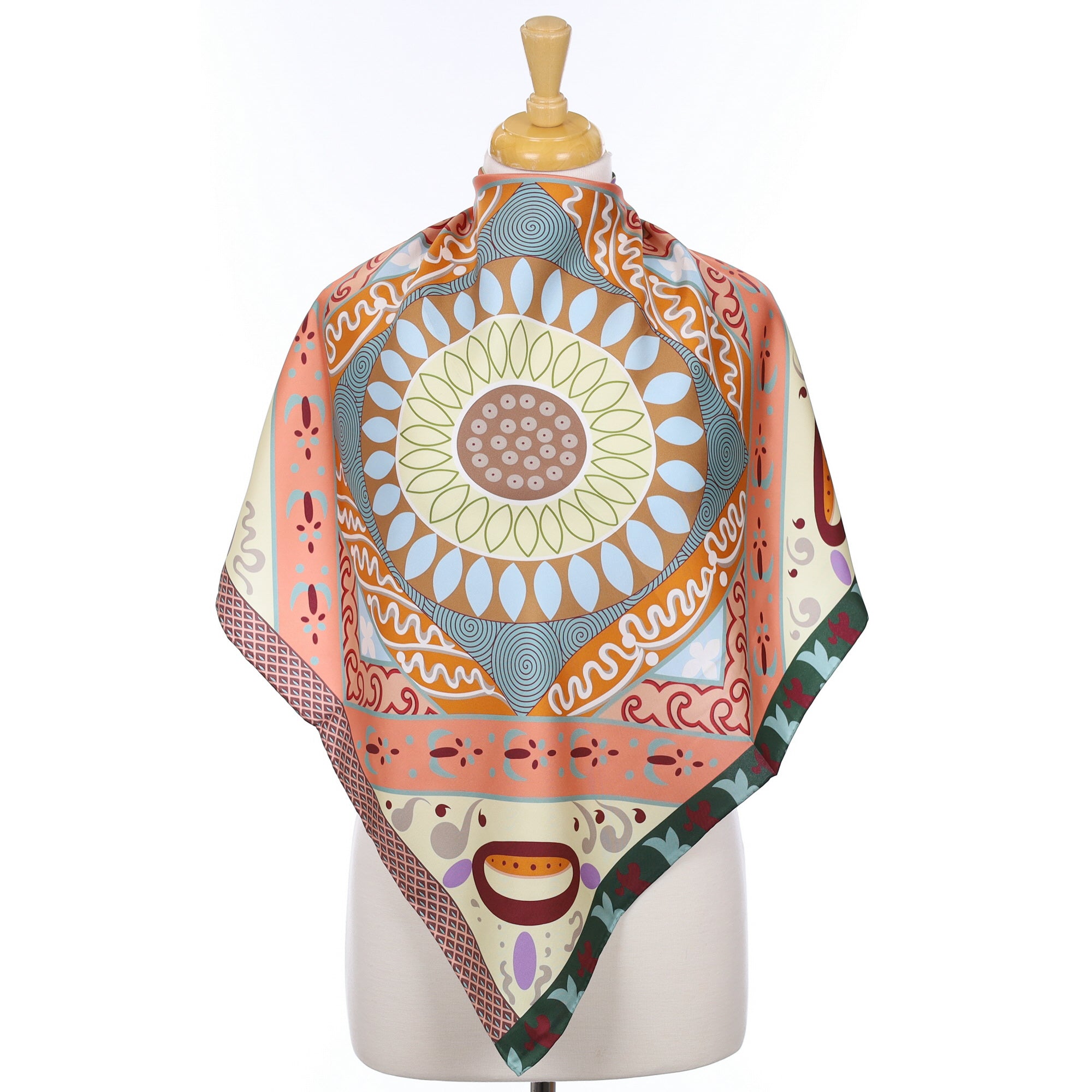 Brand New Abstract Contemporary Silk Scarf