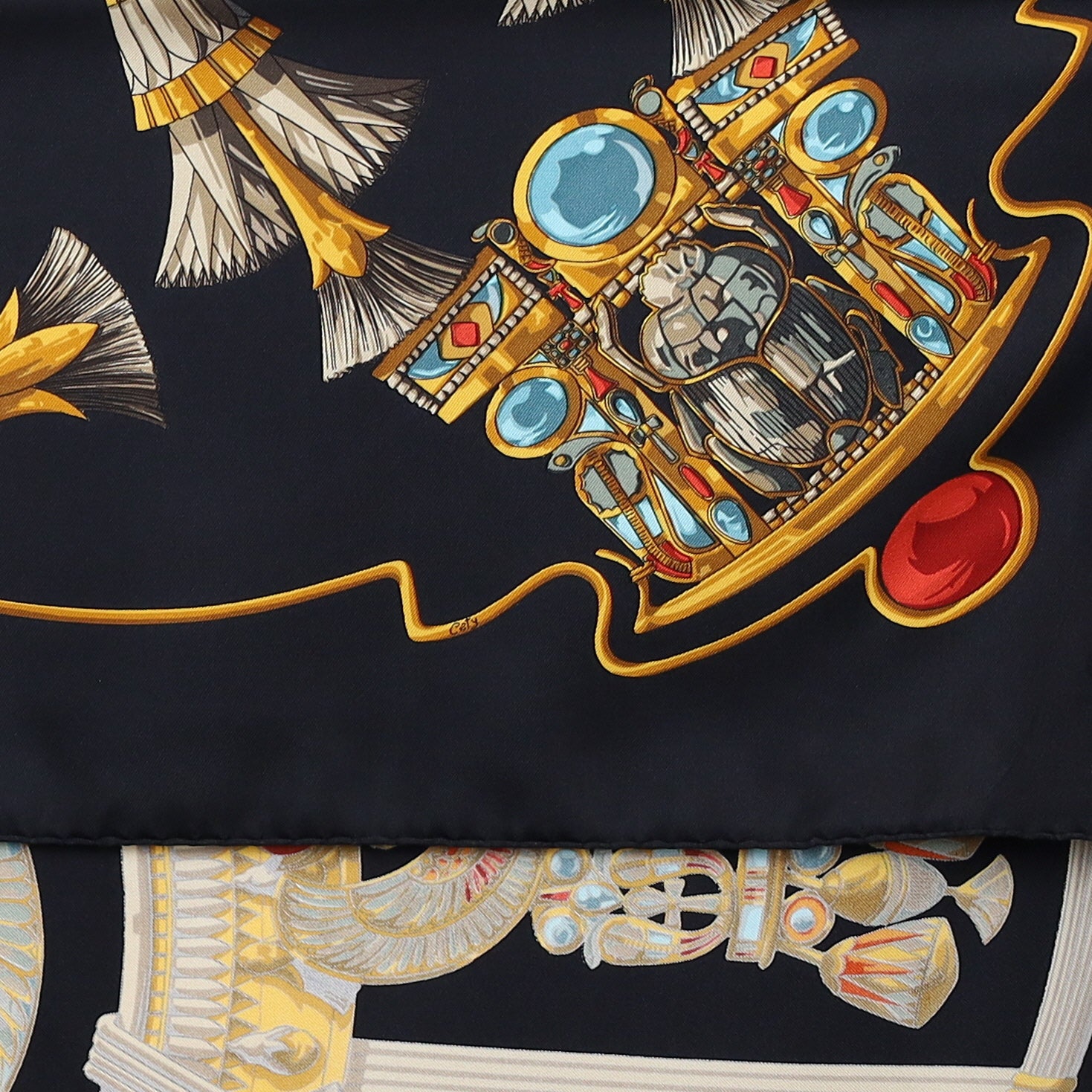 Hermès Égypte Silk Scarf