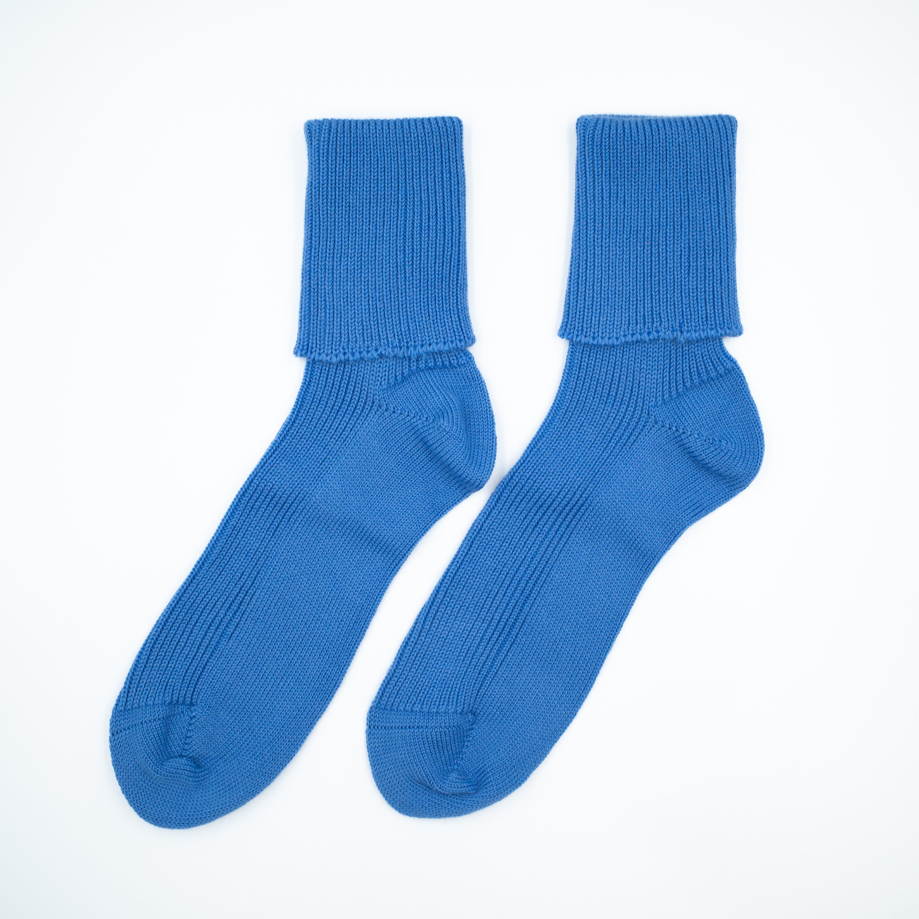 New Scottish Cornflower Blue Cashmere Every Day Socks