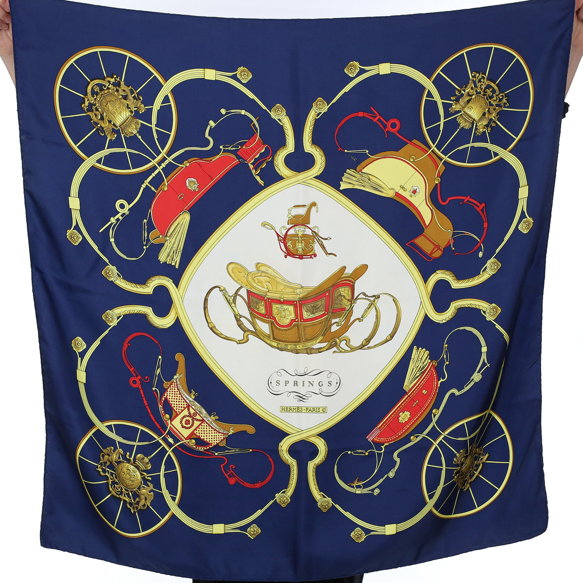 Hermès Springs Silk Scarf