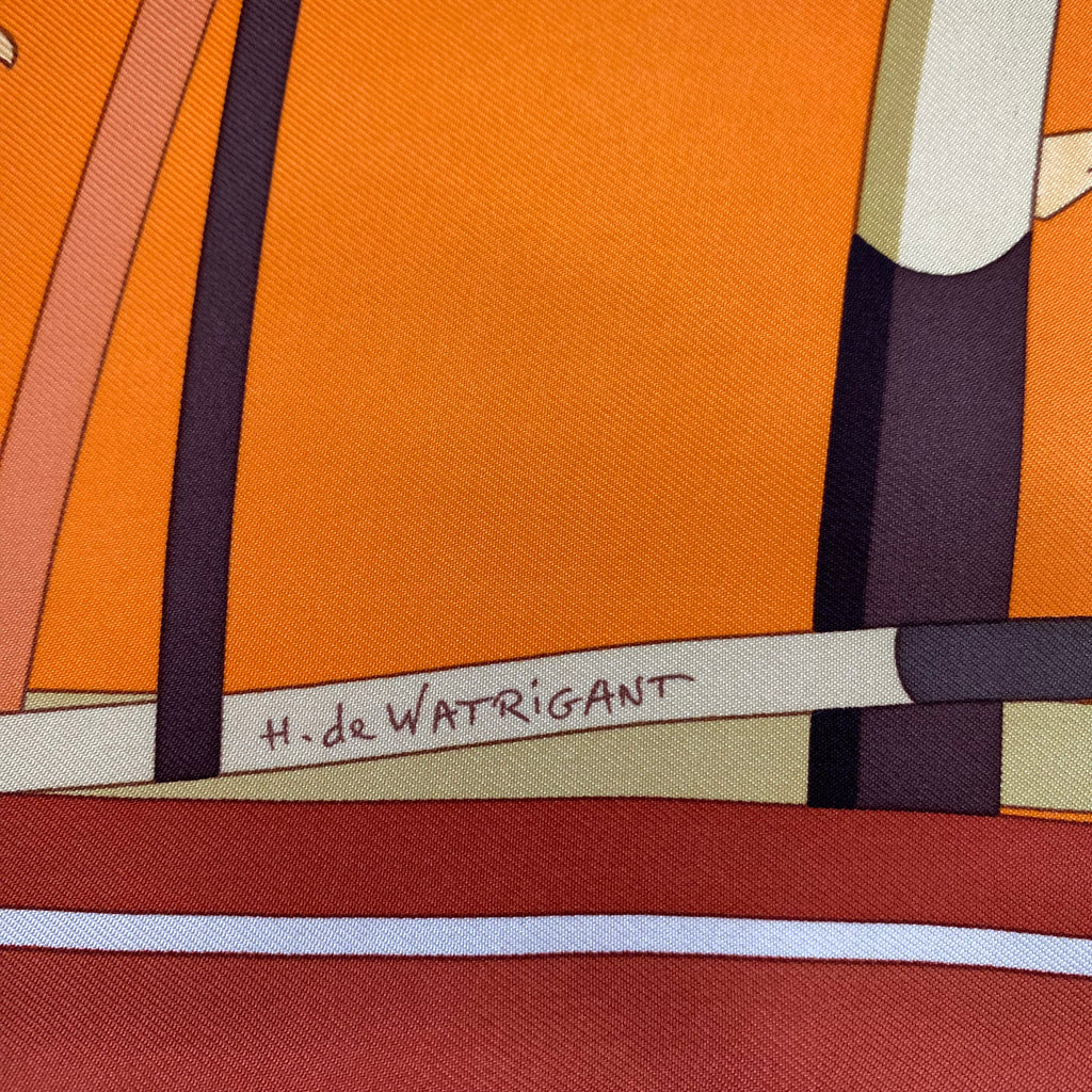 Hermès Saut D’Obstacles Silk Scarf Quite Rare