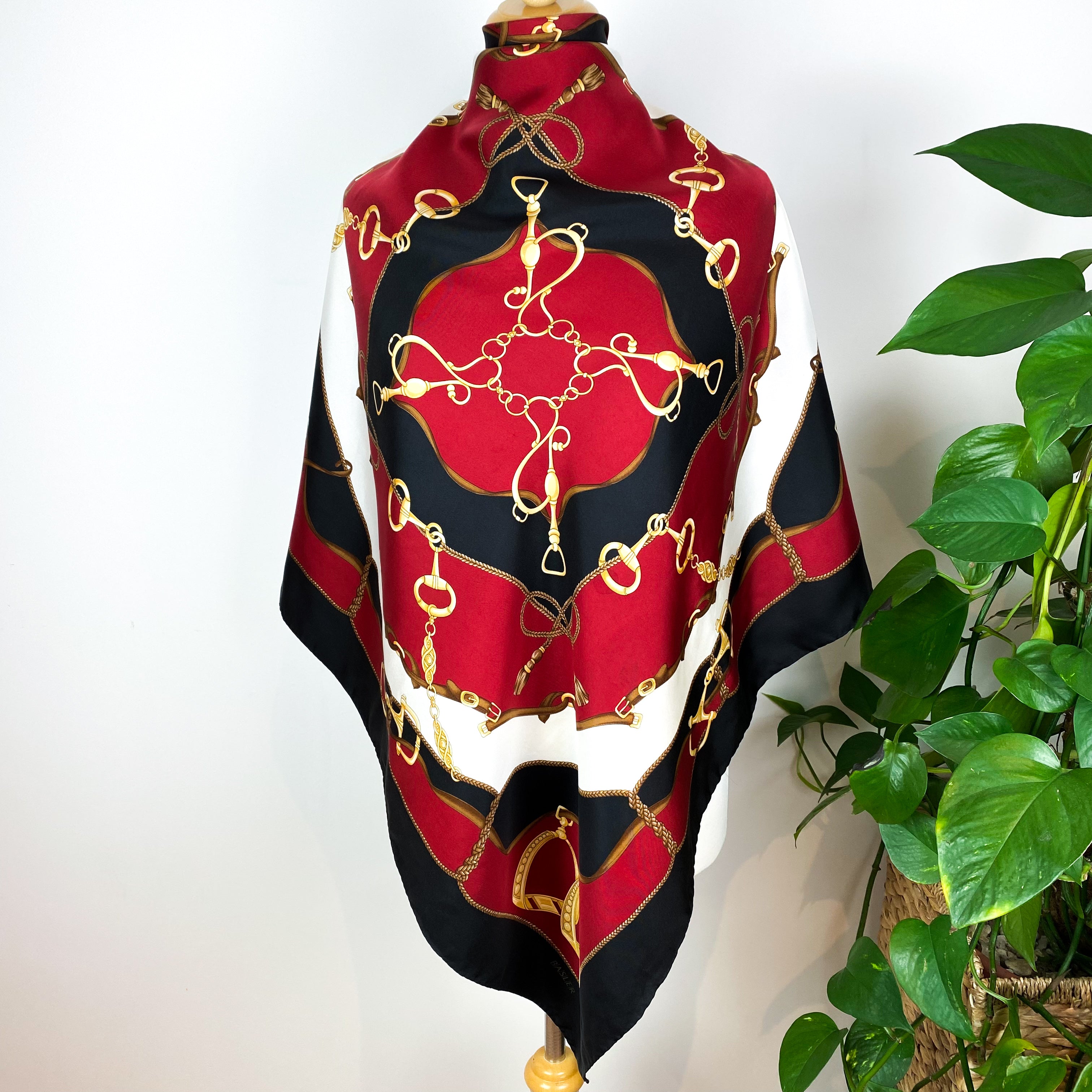 Basler Traditional Equestrian Vintage Silk Scarf