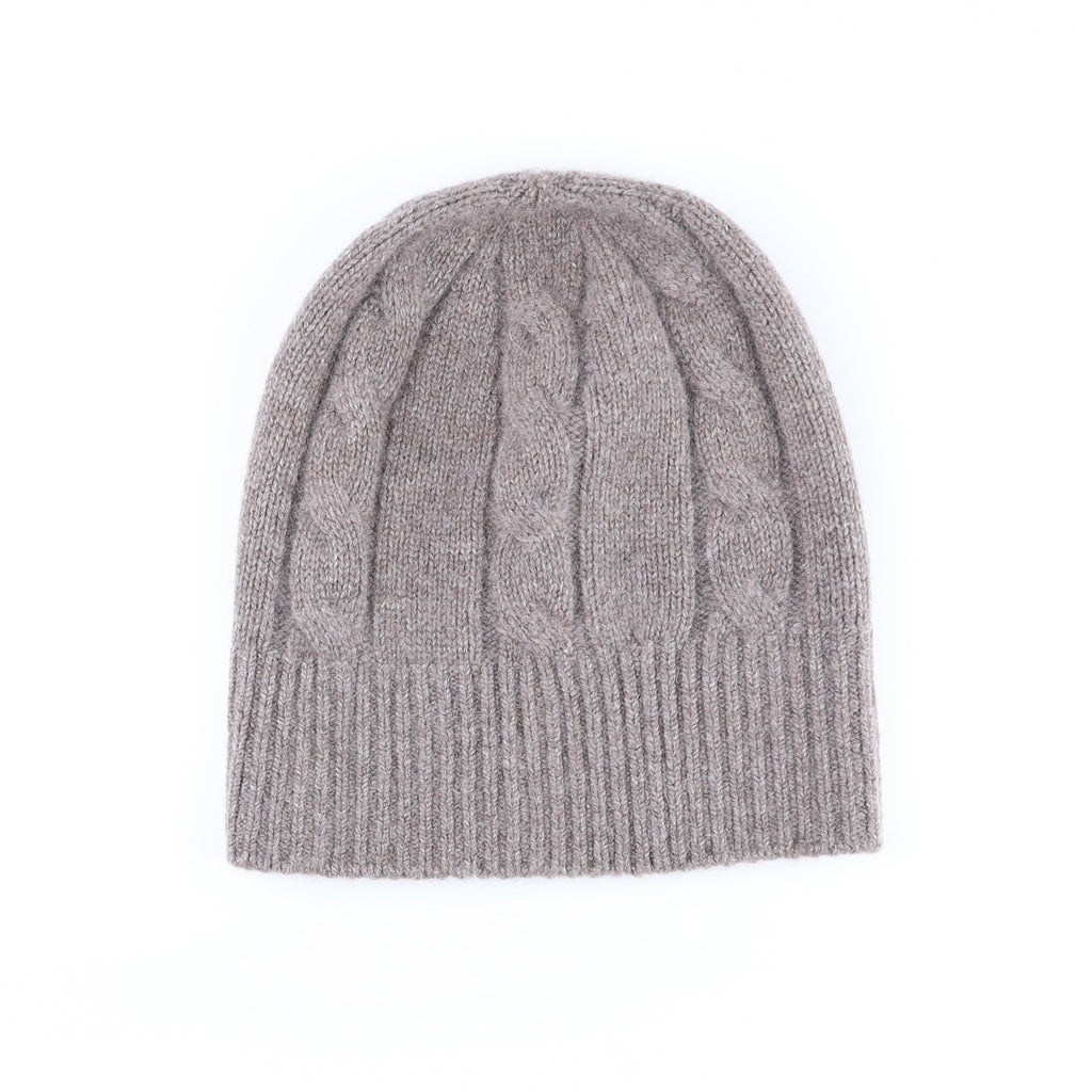 Scottish Mink Luxury Chunky Cashmere Beanie Hat