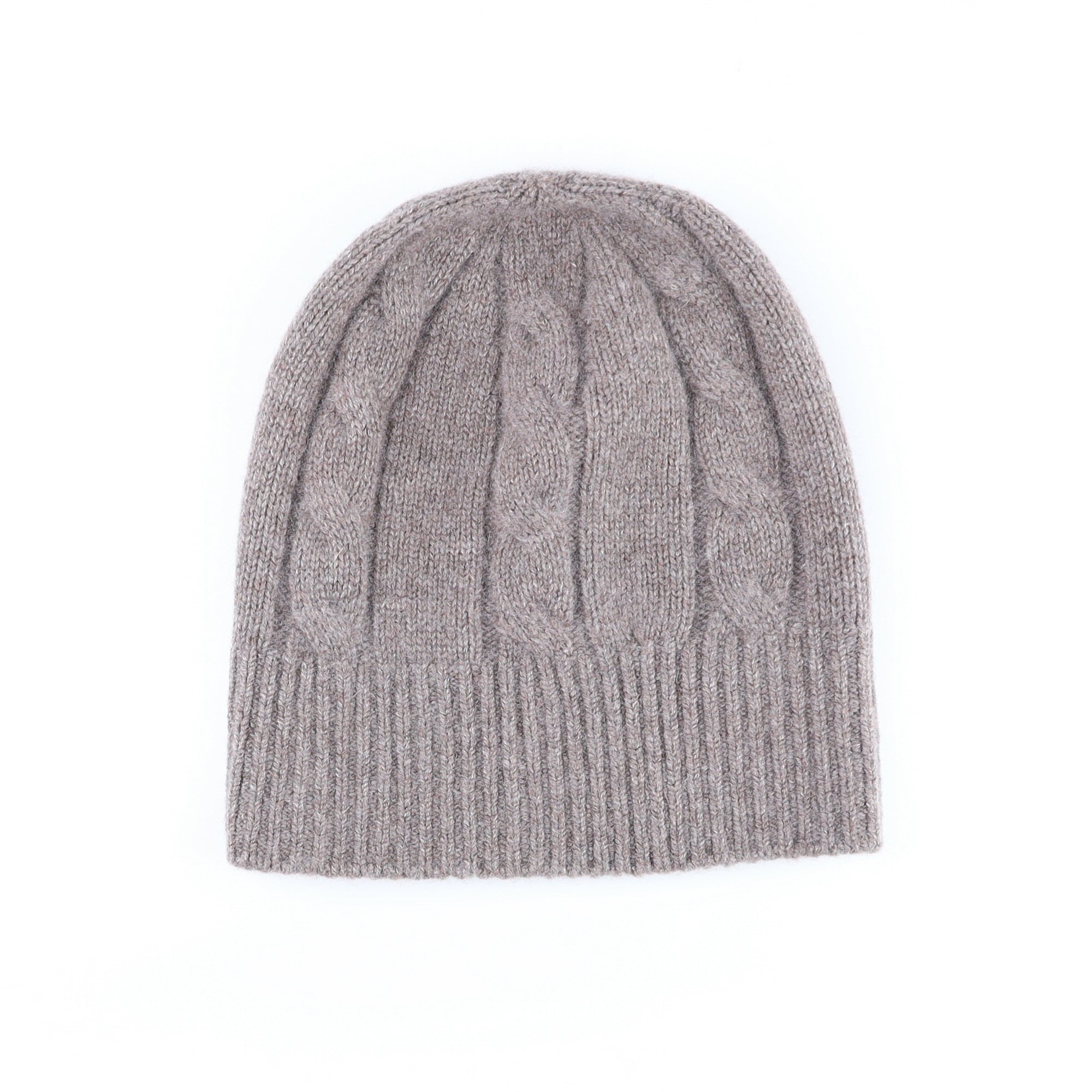 Scottish Mink Luxury Chunky Cashmere Beanie Hat