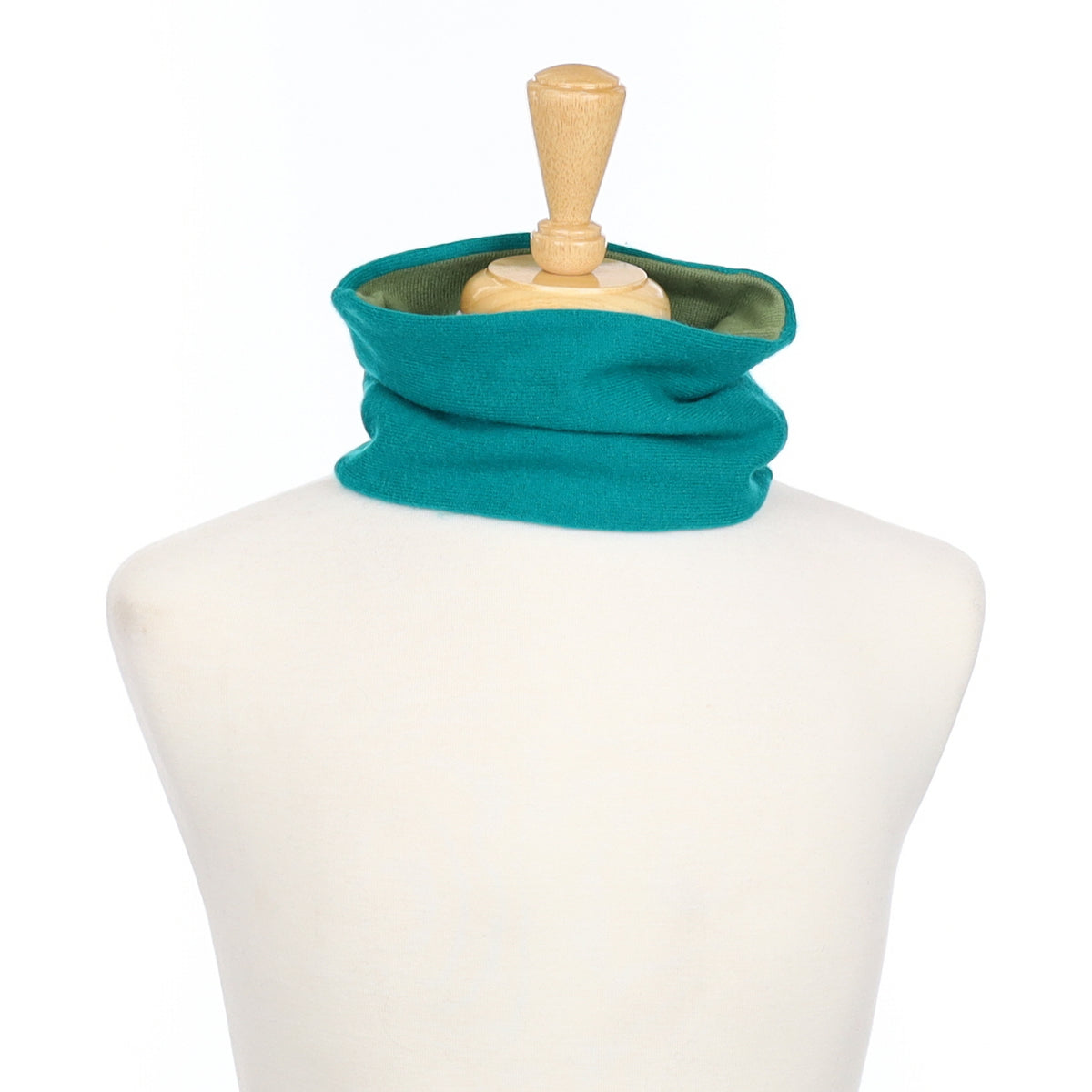 Peacock Green and Sage Neck Warmer
