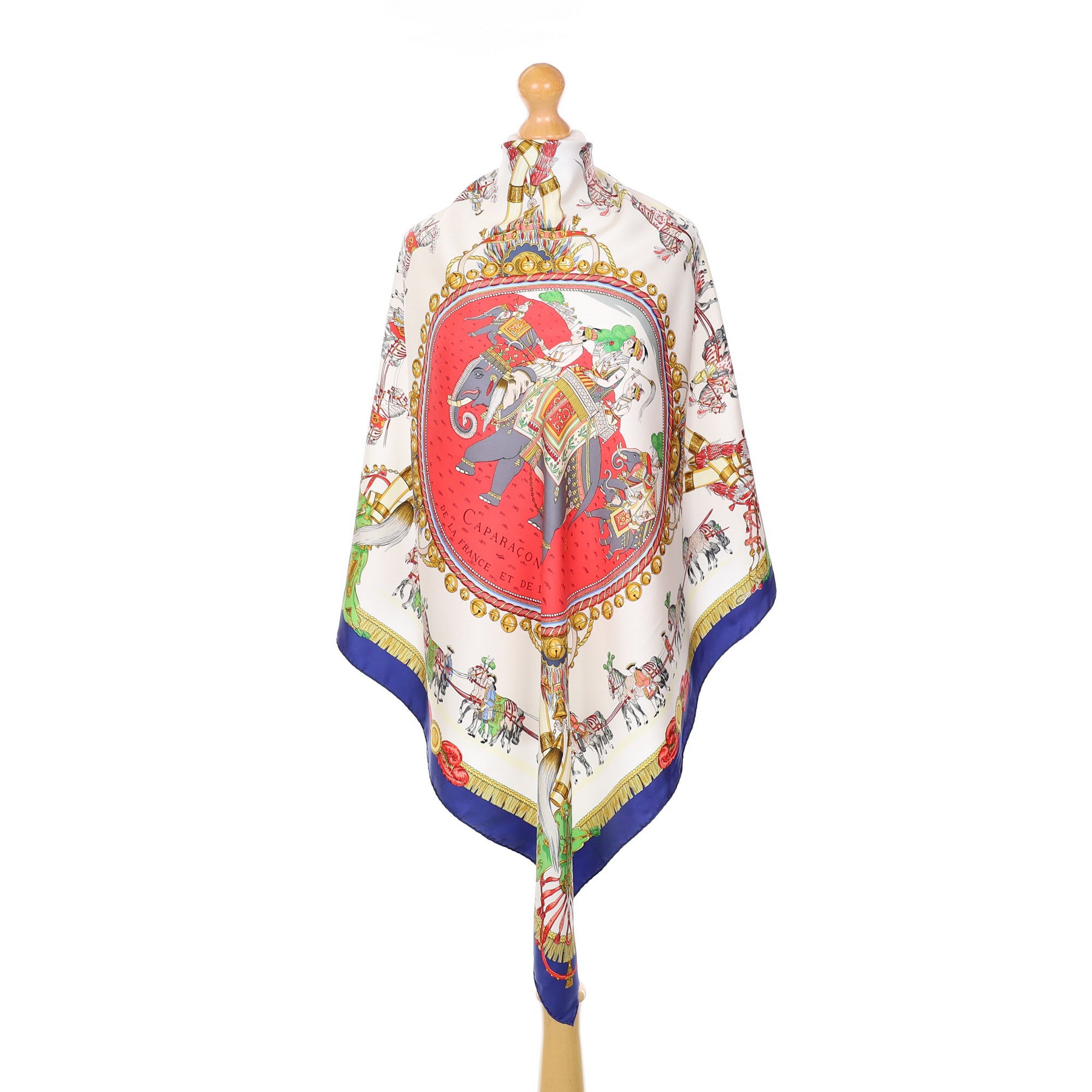 Hermès Caparaçons de la France et de L’inde Vintage Silk Scarf