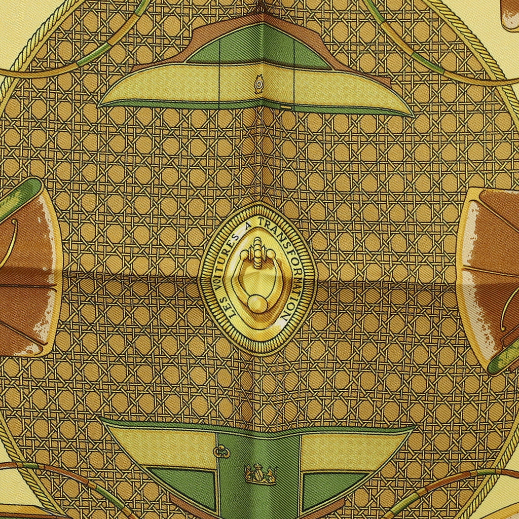 Boxed Hermès Les Voitures a Transformation Silk Scarf