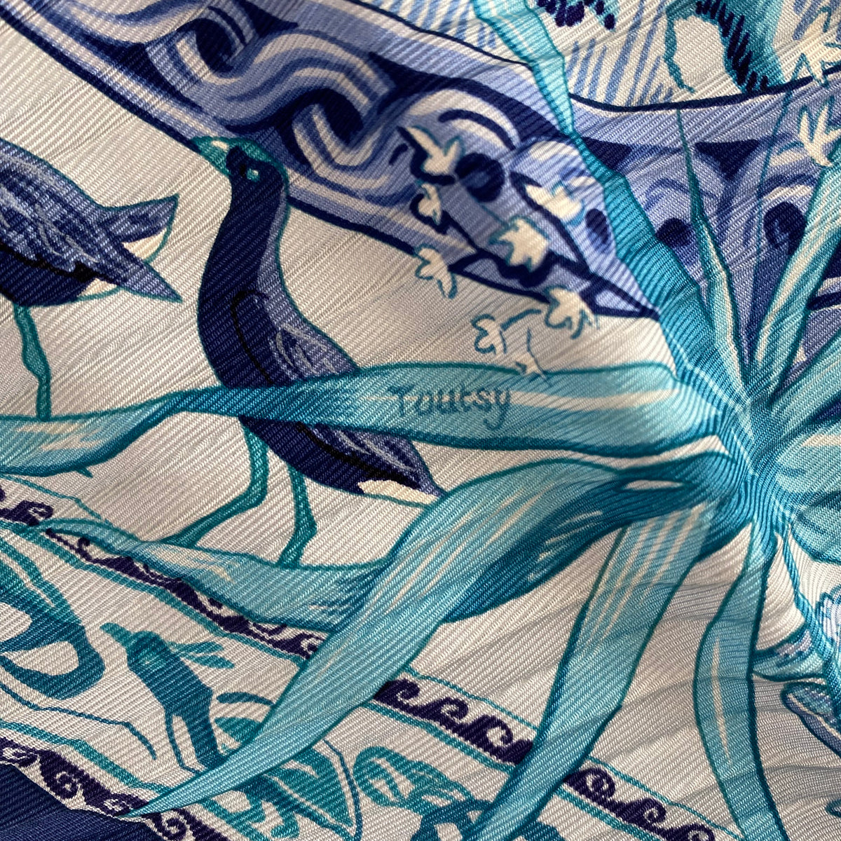 Hermès Le Jardin des Coptes Silk Plissé Scarf